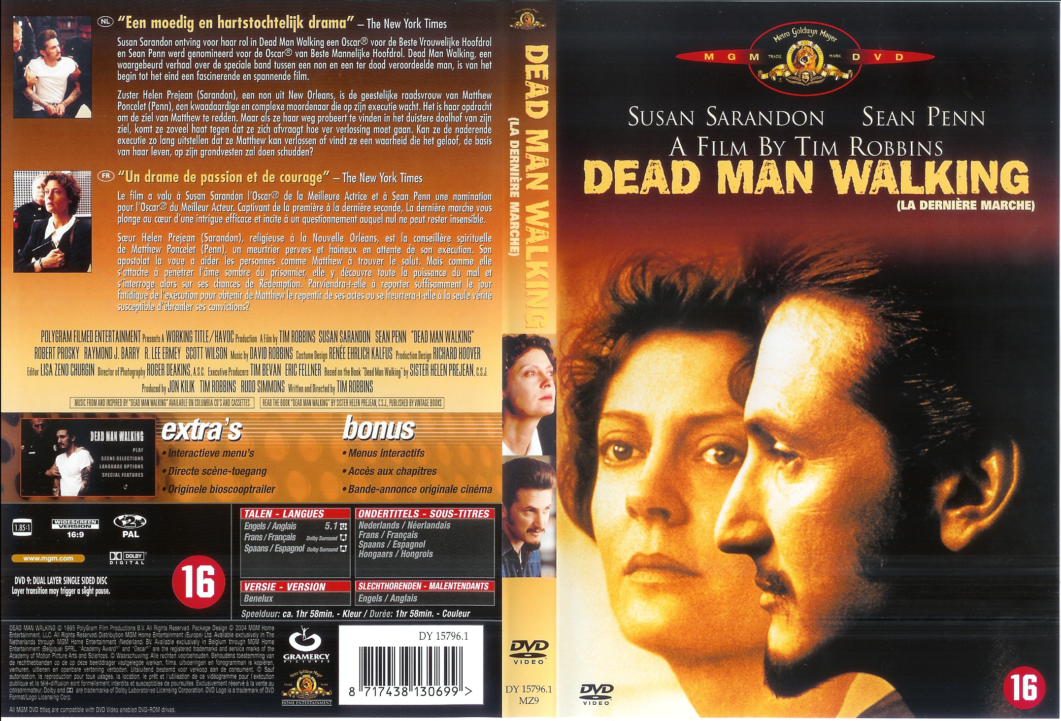 Jaquette DVD Dead man walking