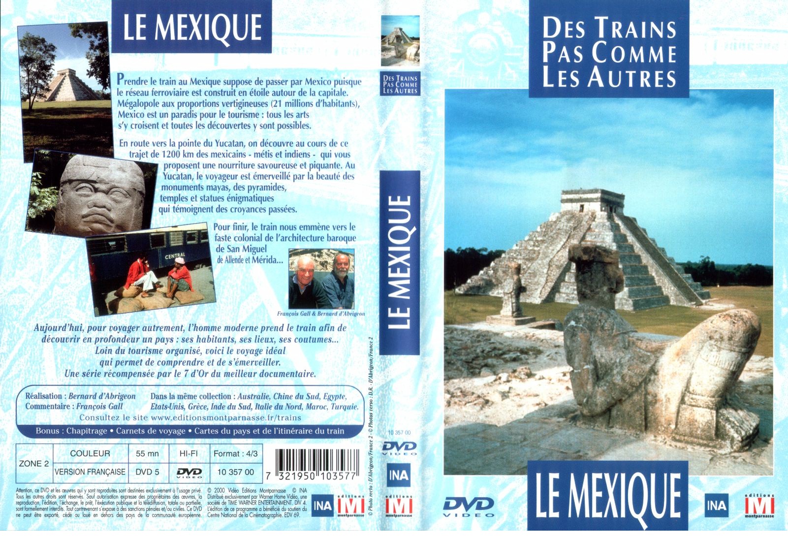 Jaquette DVD Des trains pas commes les autres - Le mexique