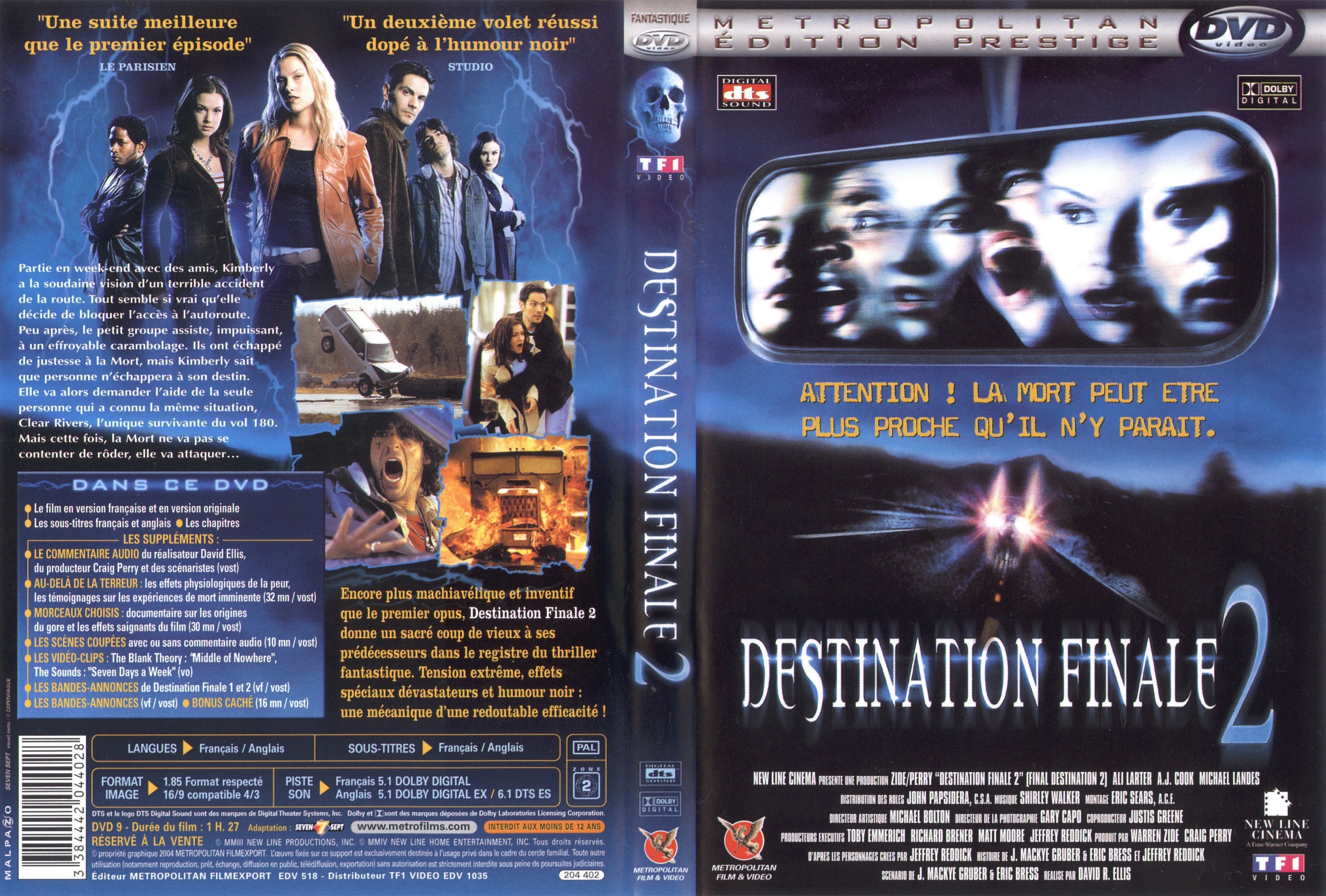Jaquette DVD Destination finale 2