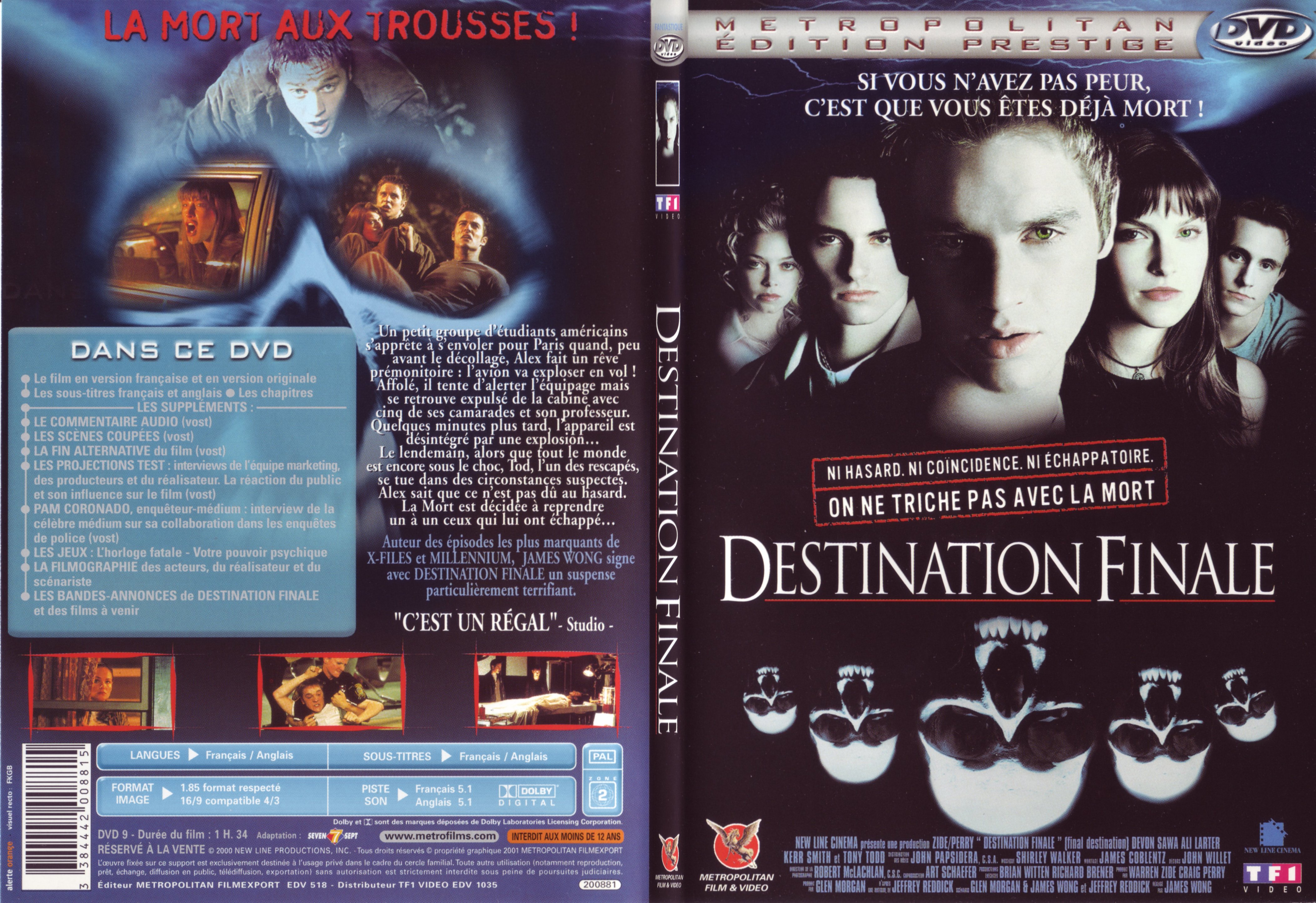 Jaquette DVD Destination finale - SLIM