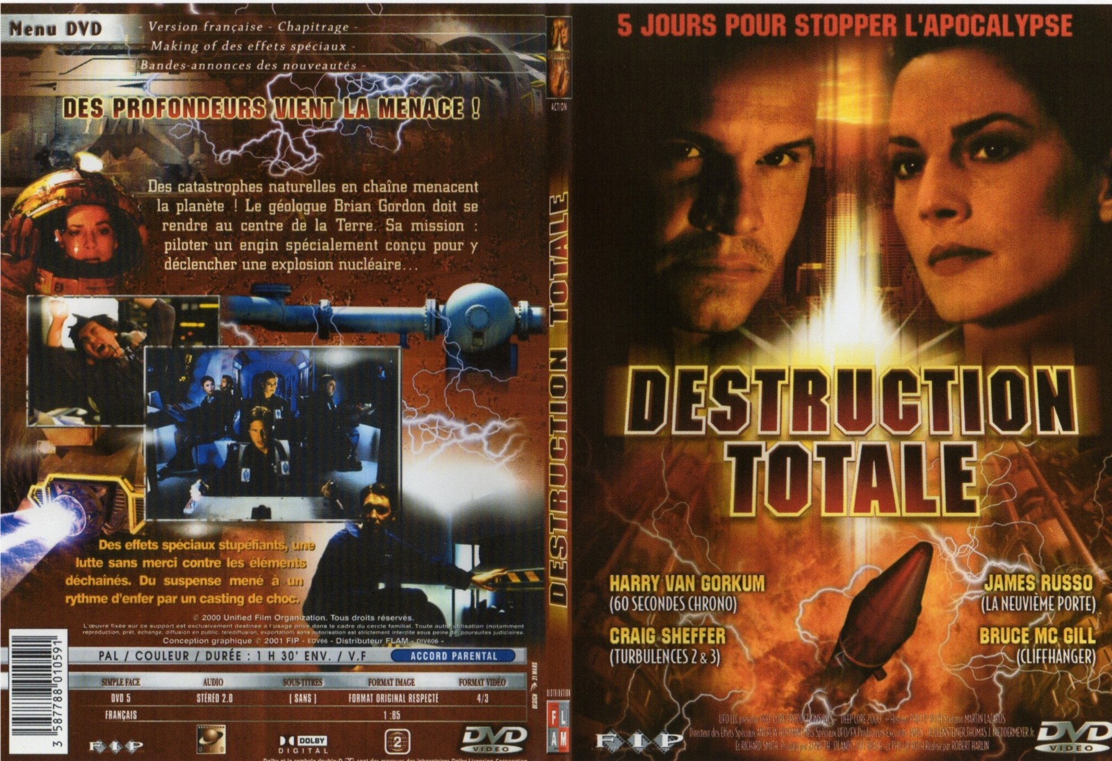 Jaquette DVD Destruction totale - SLIM
