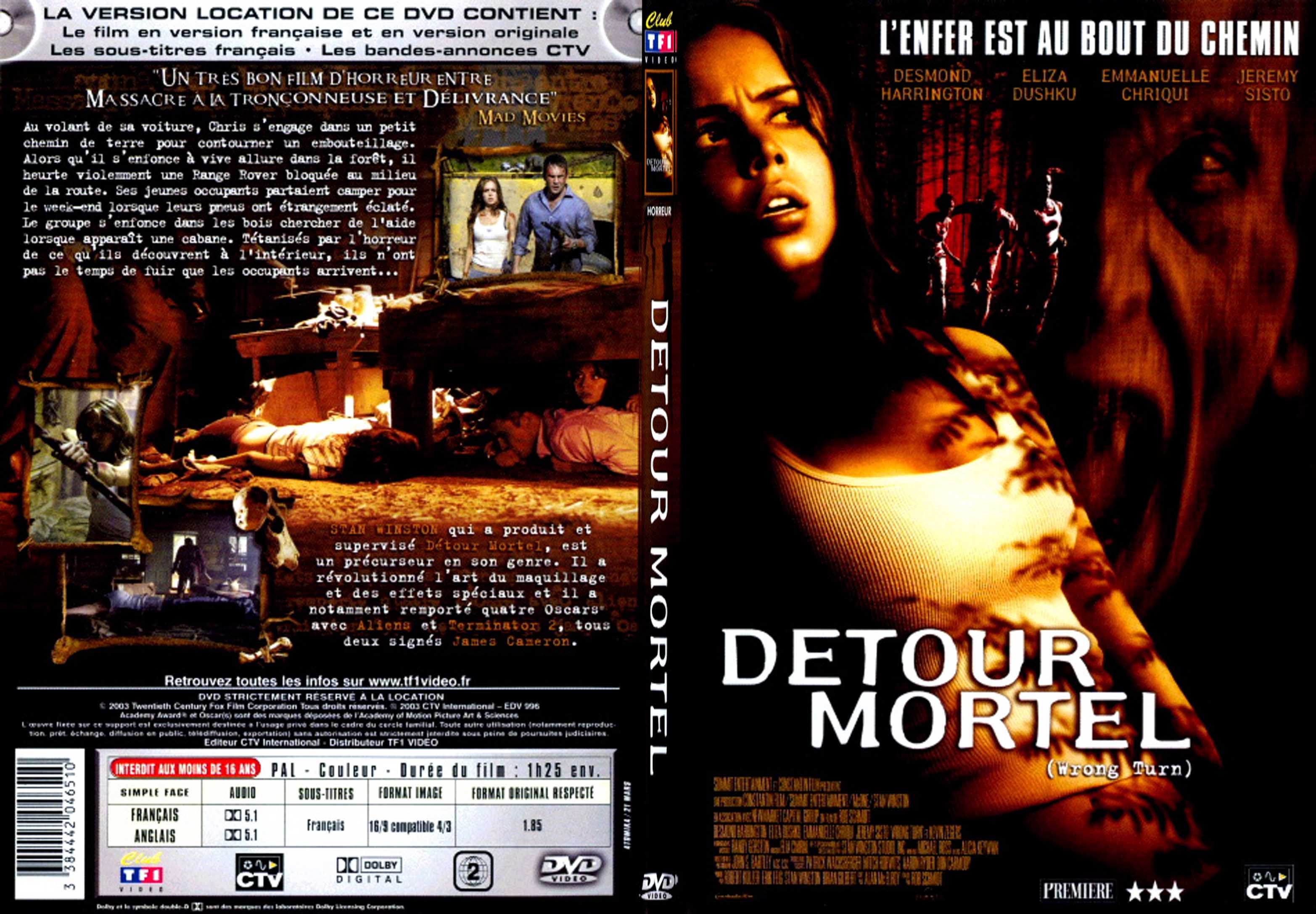 Jaquette DVD Detour mortel - SLIM