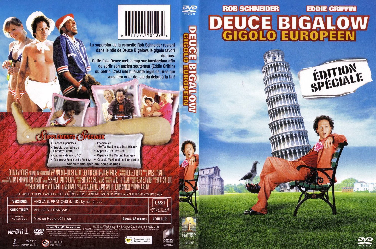 Jaquette DVD Deuce bigalow european gigolo