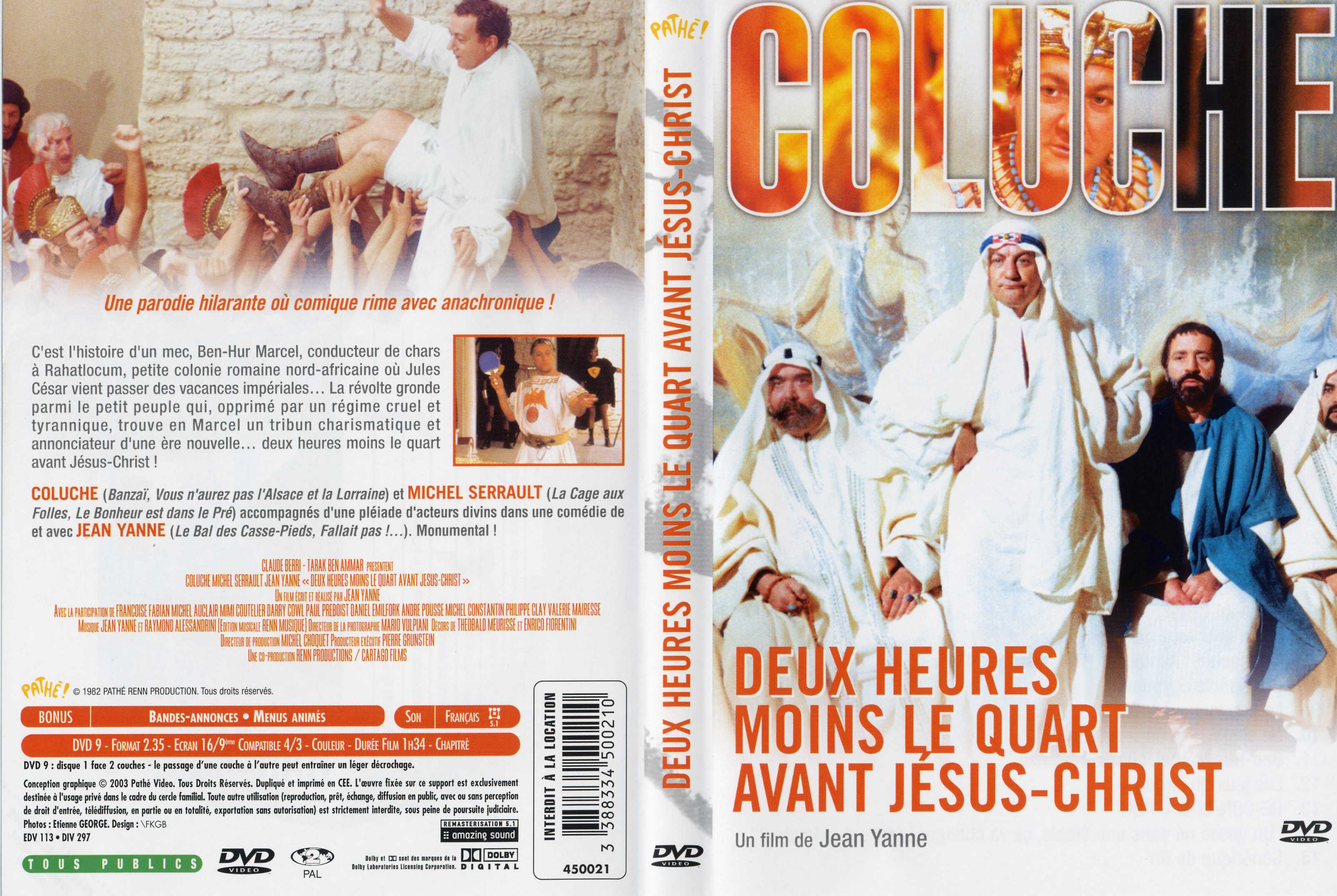 Jaquette DVD Deux heure moins le quart avant jesus christ