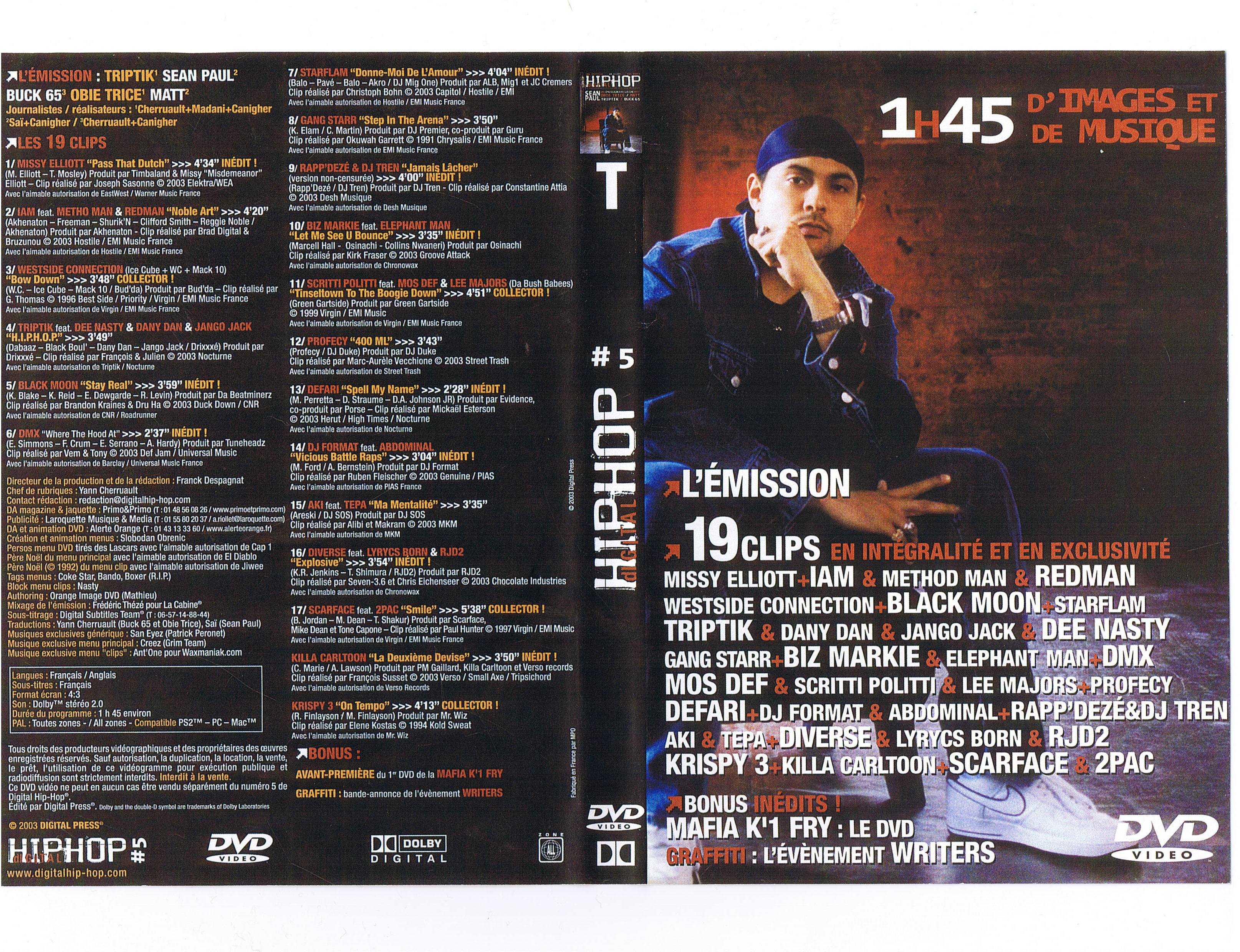 Jaquette DVD Digital hip hop vol 05