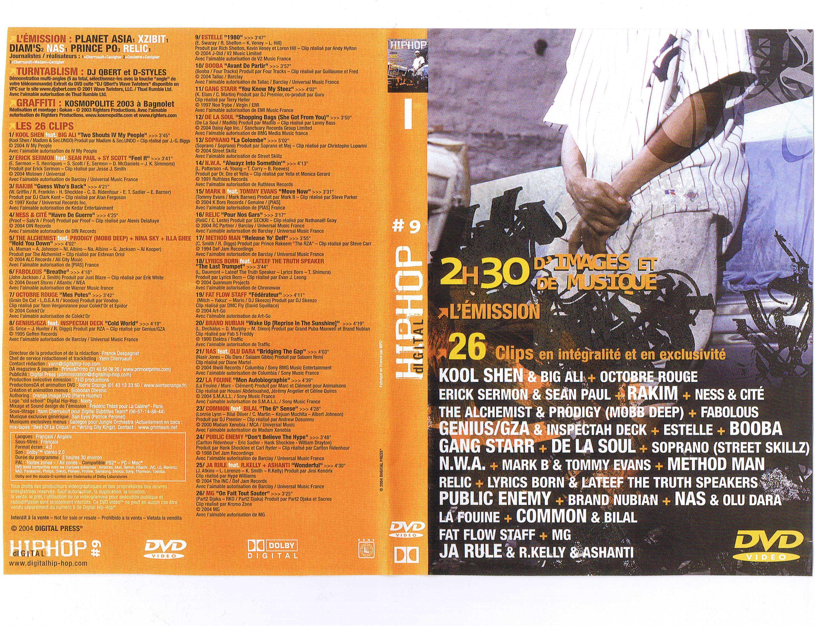 Jaquette DVD Digital hip hop vol 09