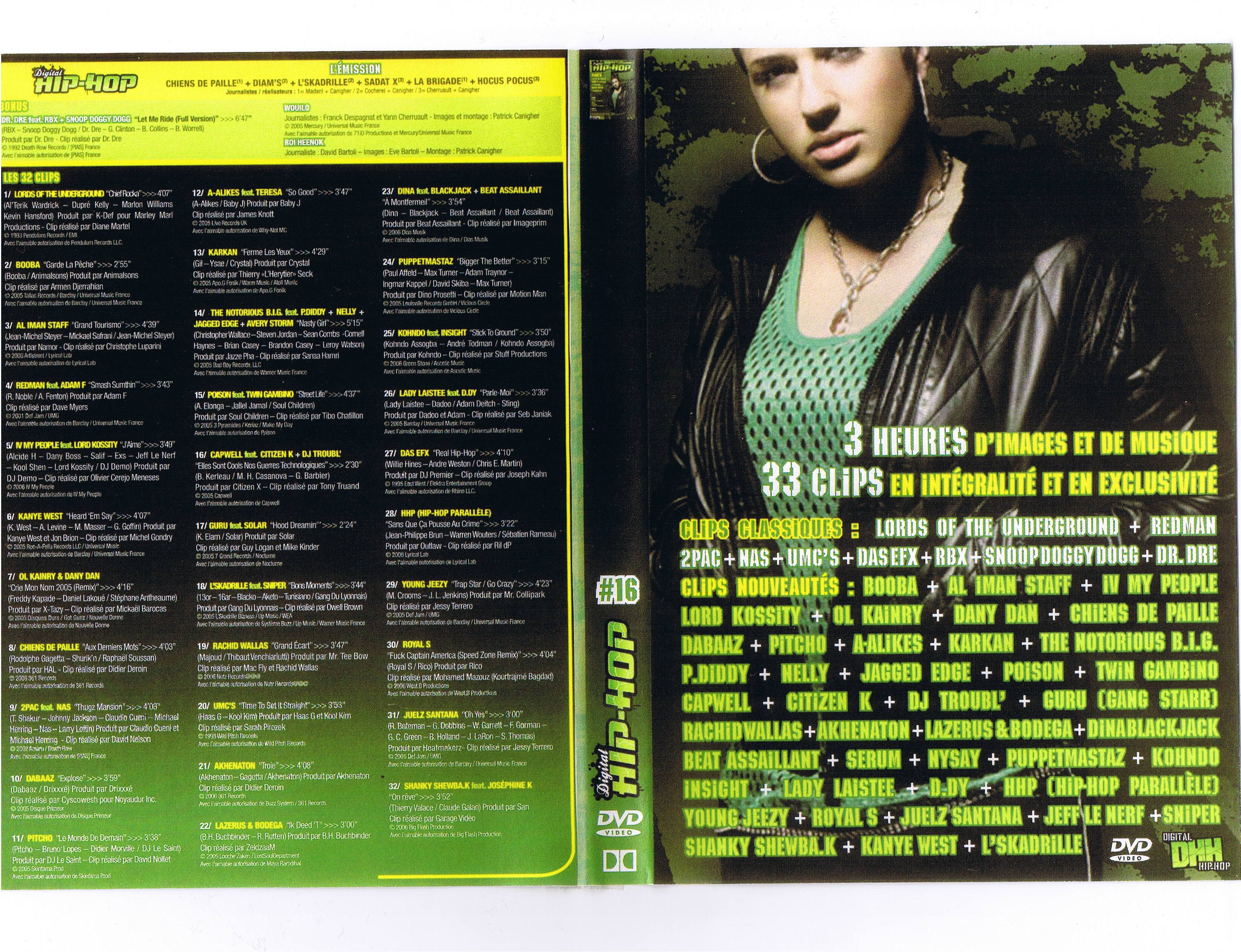 Jaquette DVD Digital hip hop vol 16