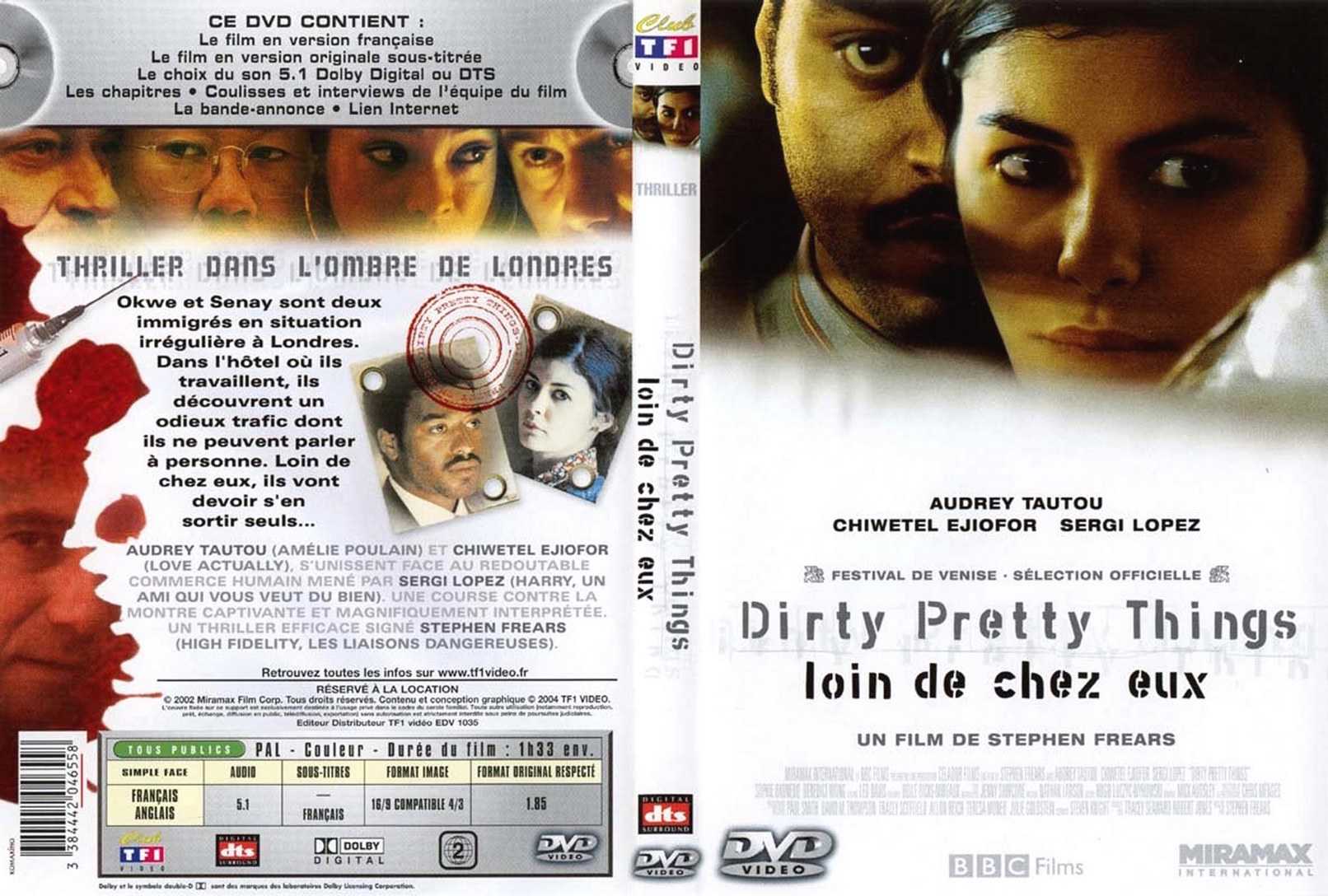 Jaquette DVD Dirty pretty thing