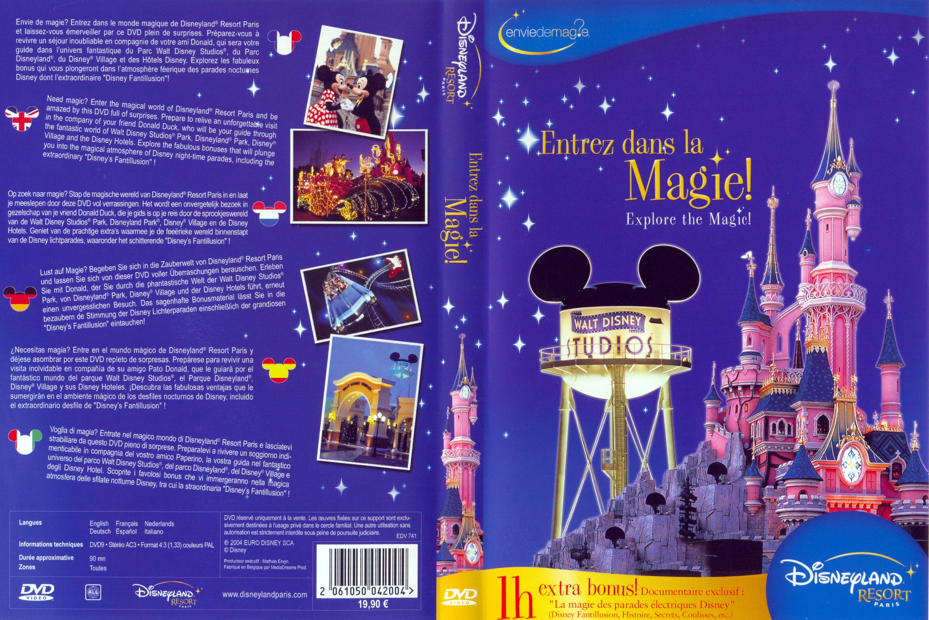 Jaquette DVD Disneyland Paris - entrez dans la magie
