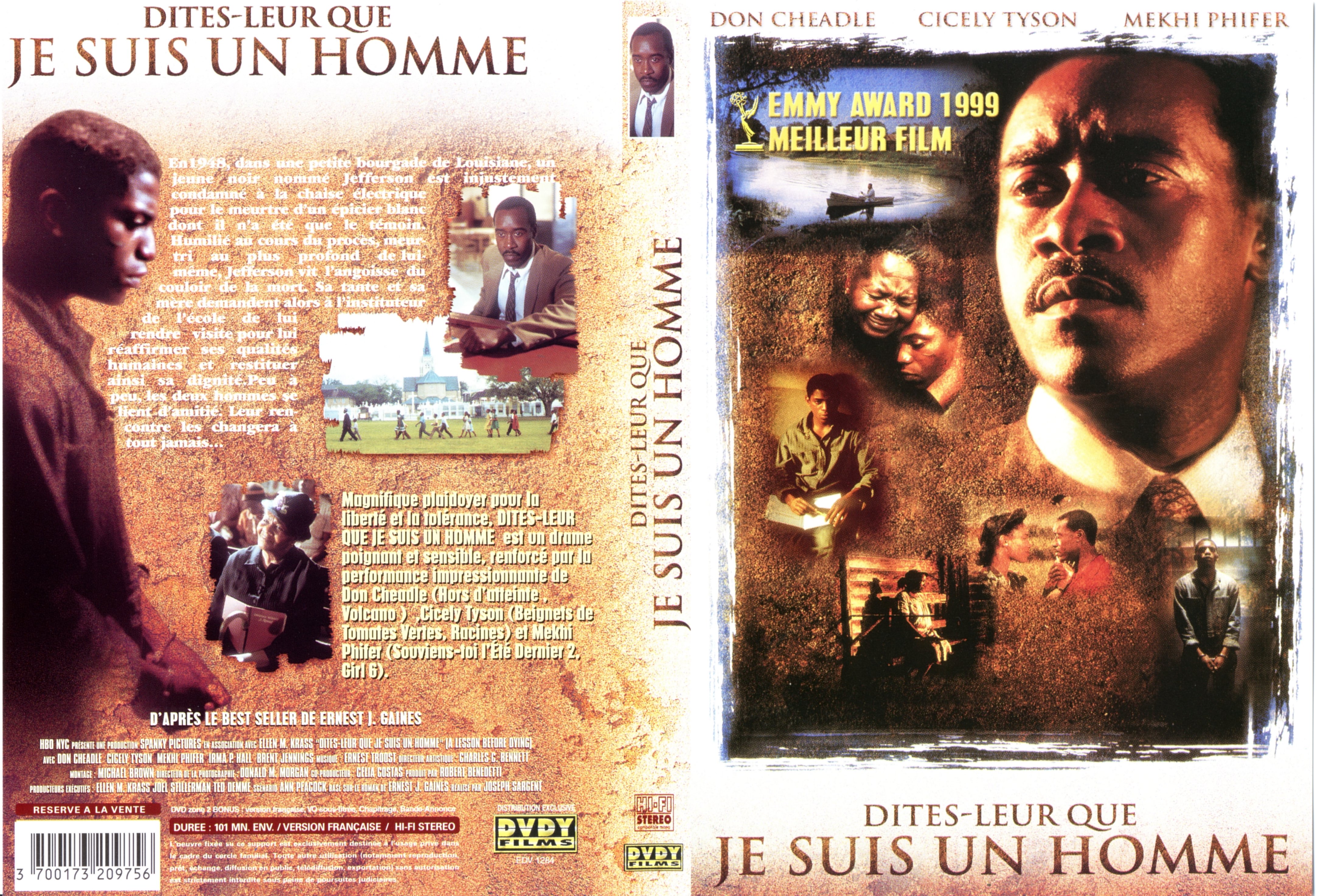 Jaquette DVD Dites leur que je suis un homme