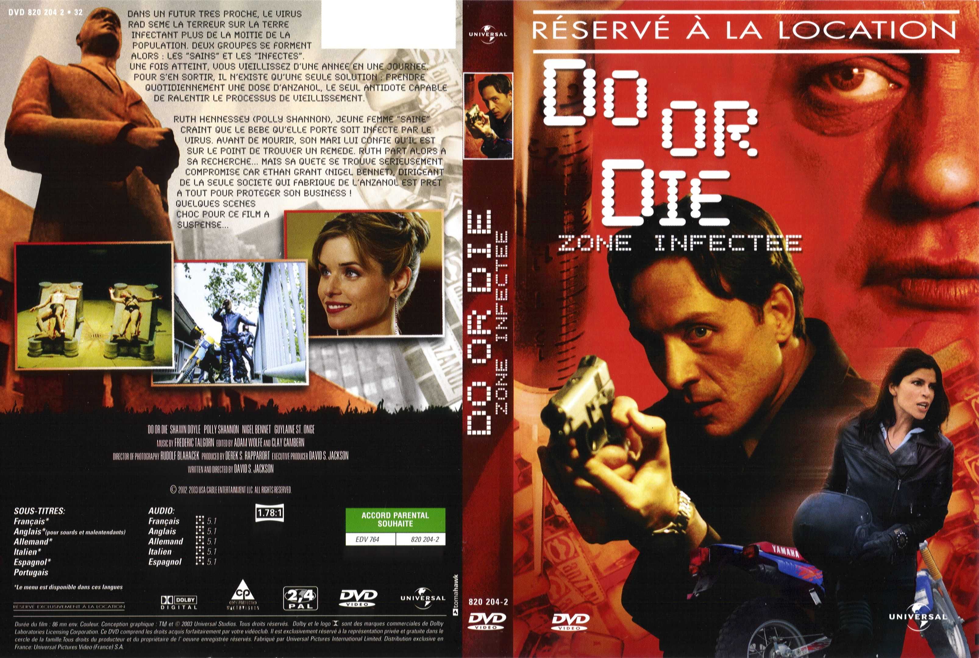 Jaquette DVD Do or die zone infecte