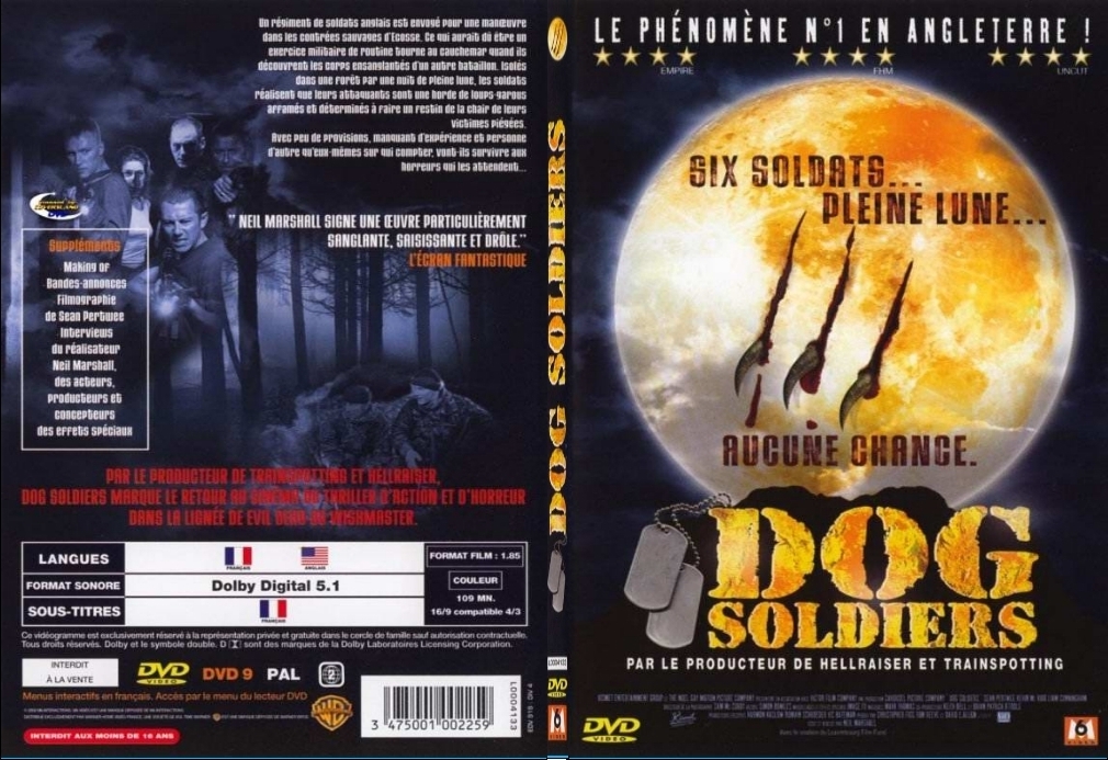 Jaquette DVD Dog soldiers - SLIM