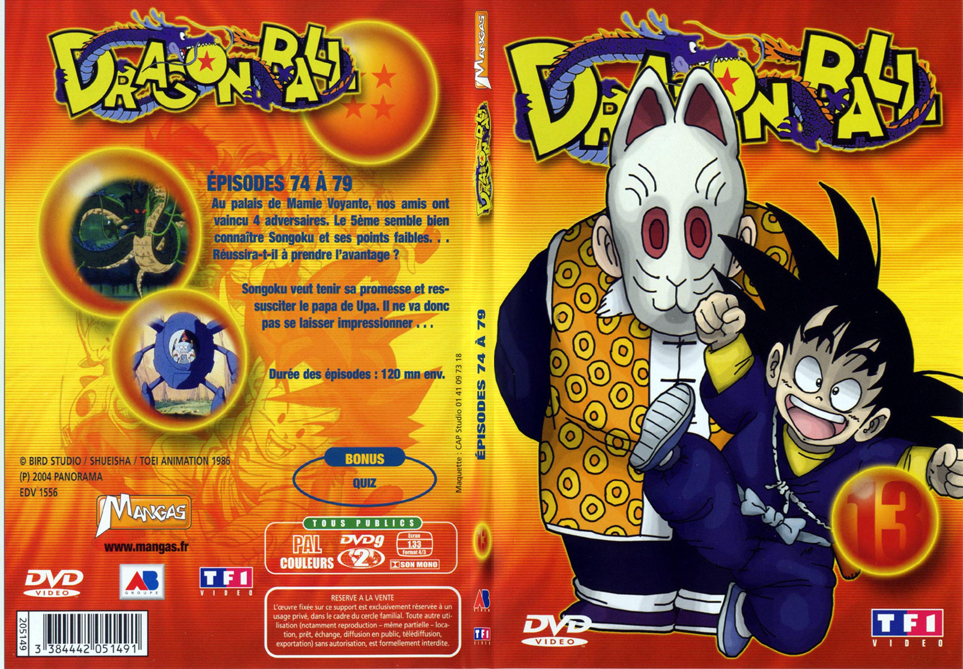 Jaquette DVD Dragon ball vol 13 - SLIM
