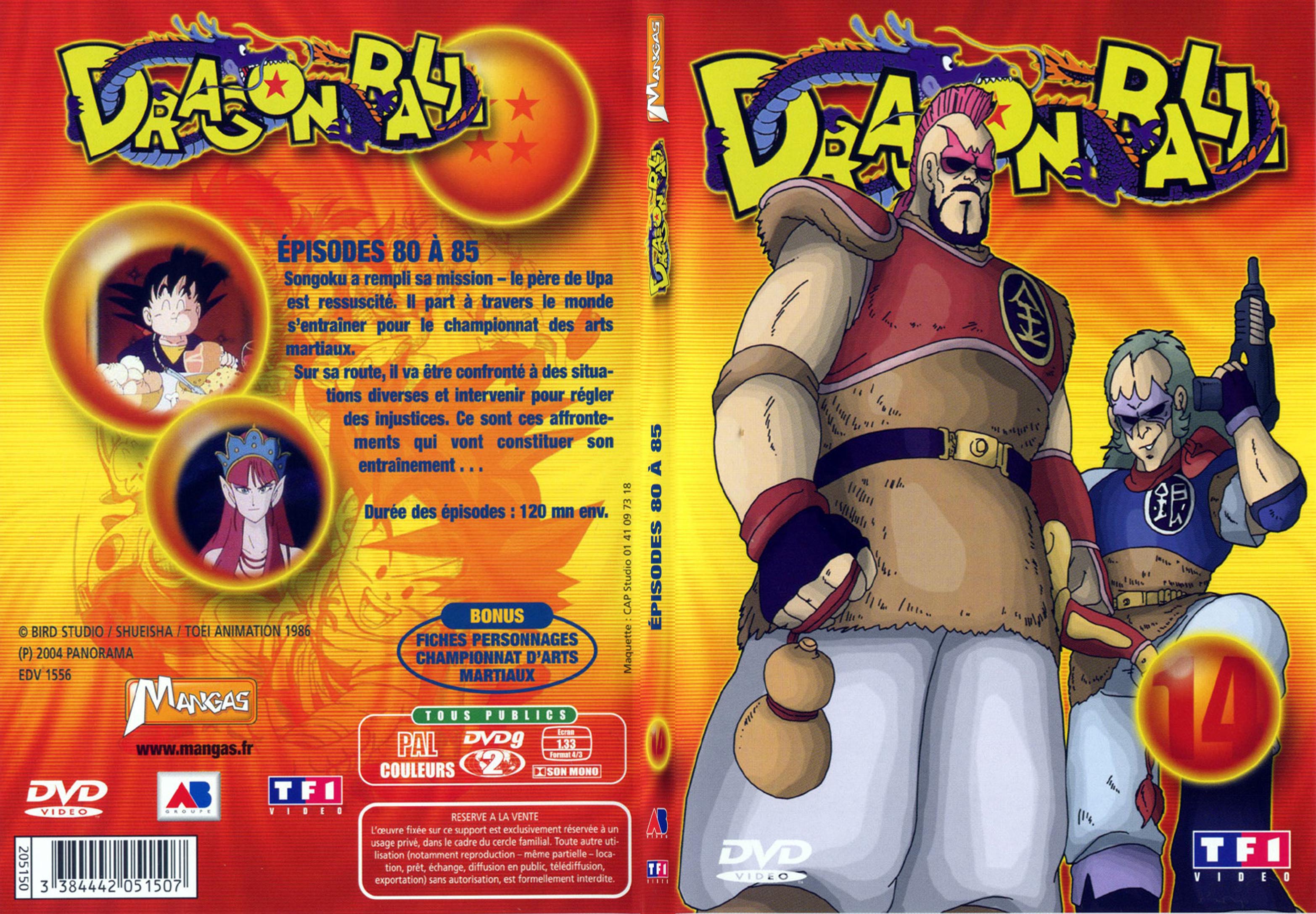 Jaquette DVD Dragon ball vol 14 - SLIM