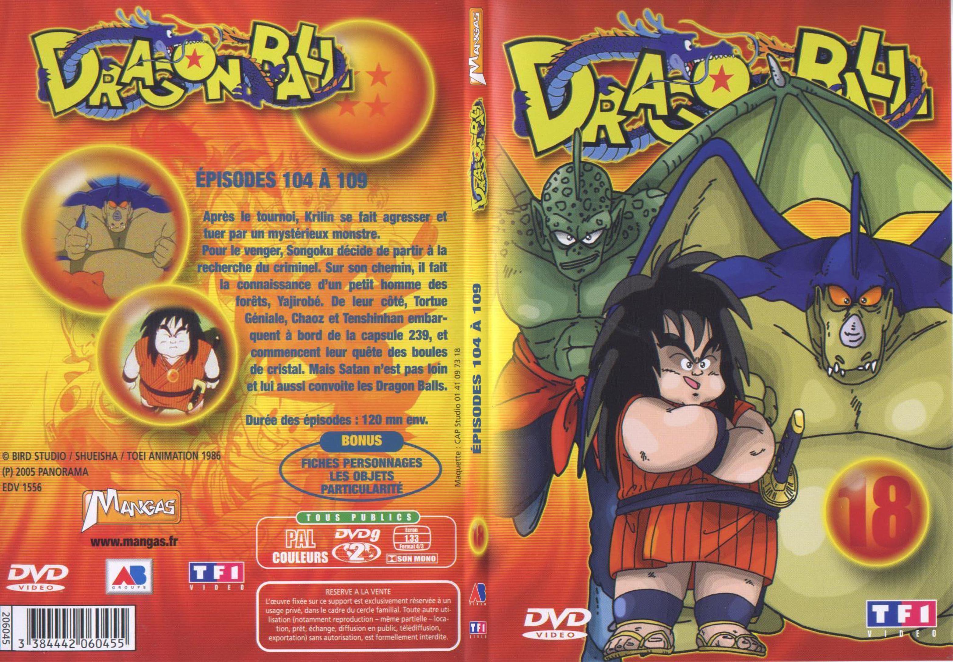 Jaquette DVD Dragon ball vol 18 - SLIM