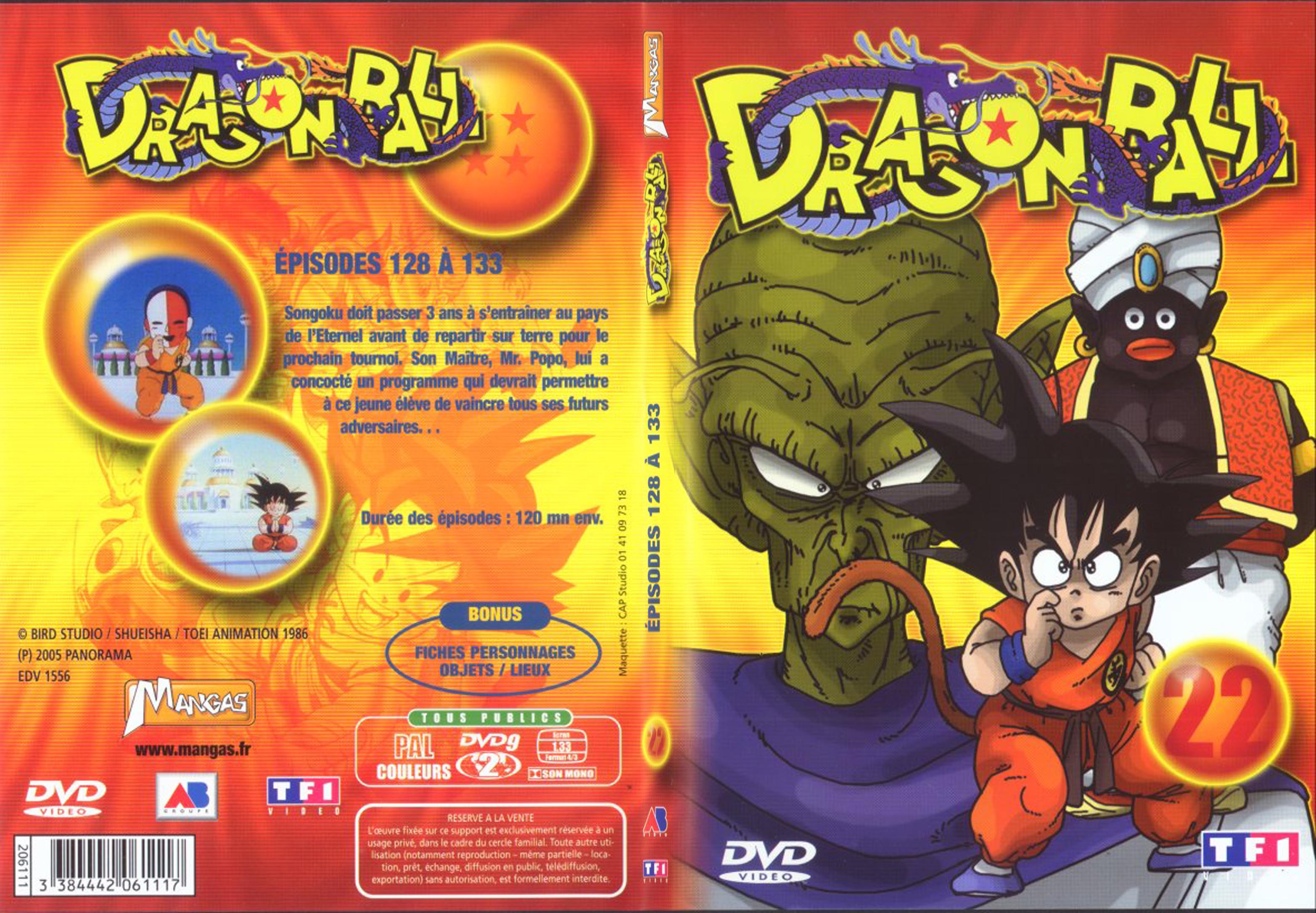 Jaquette DVD Dragon ball vol 22 - SLIM
