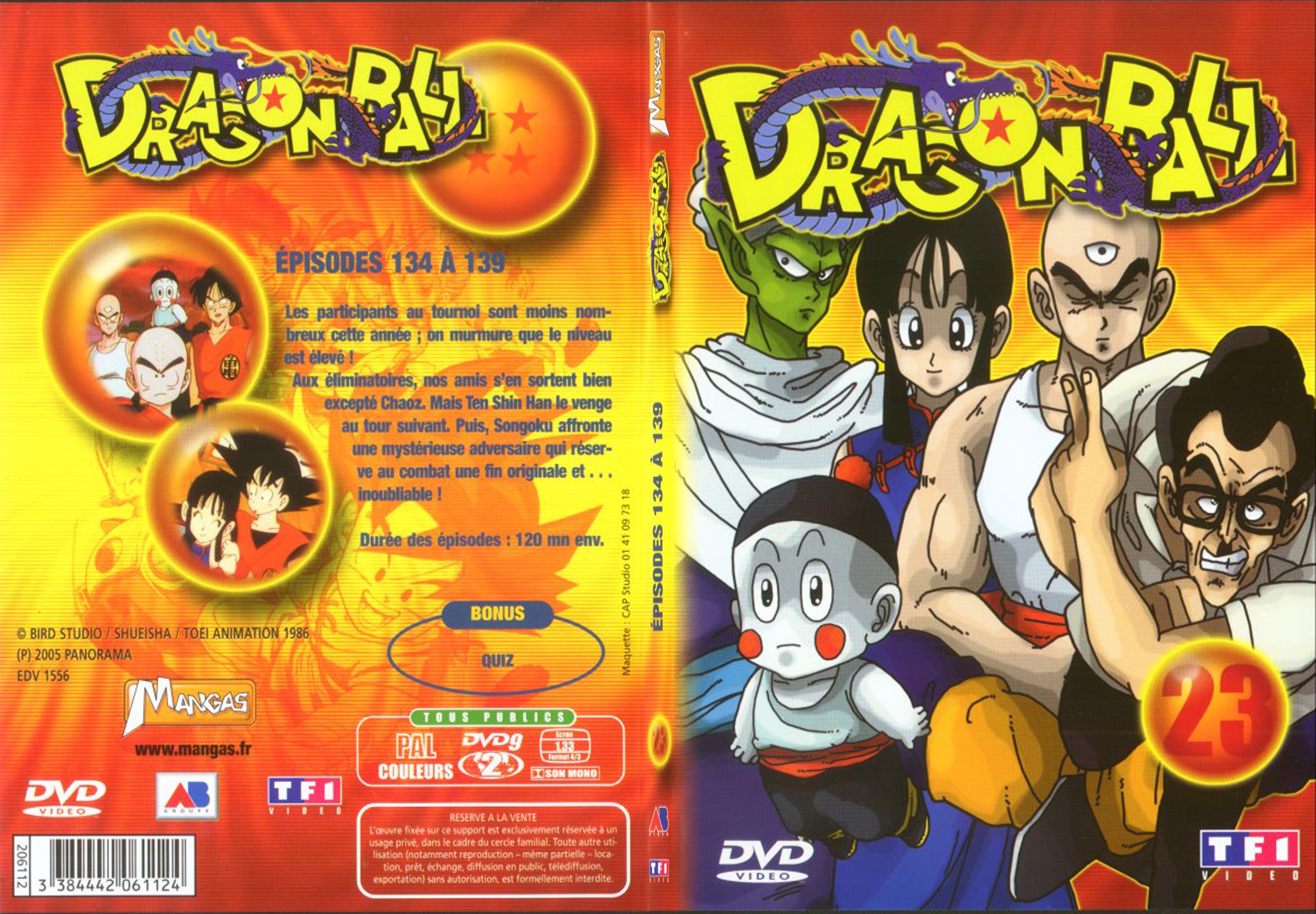 Jaquette DVD Dragon ball vol 23 - SLIM
