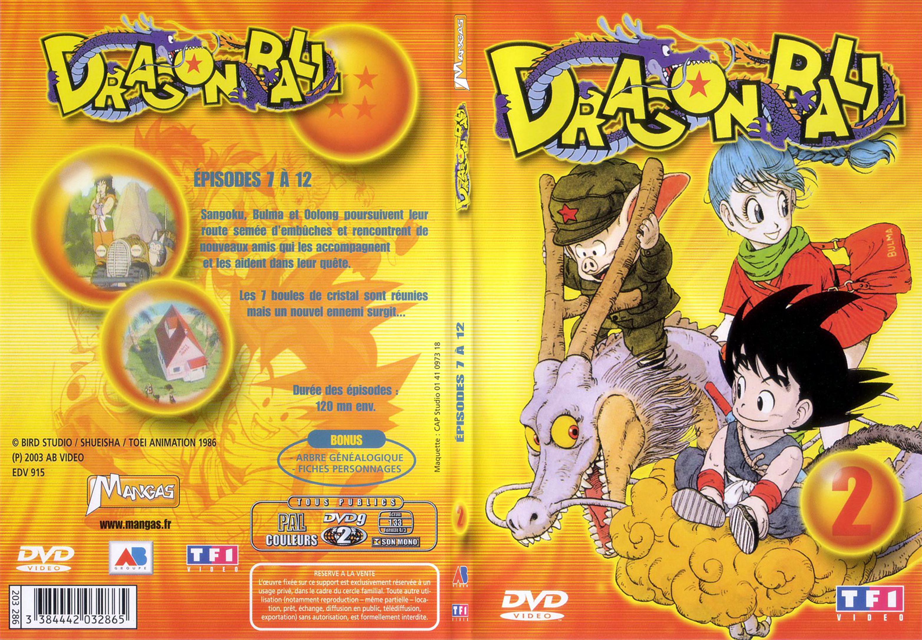 Jaquette DVD Dragon ball vol 2 - SLIM