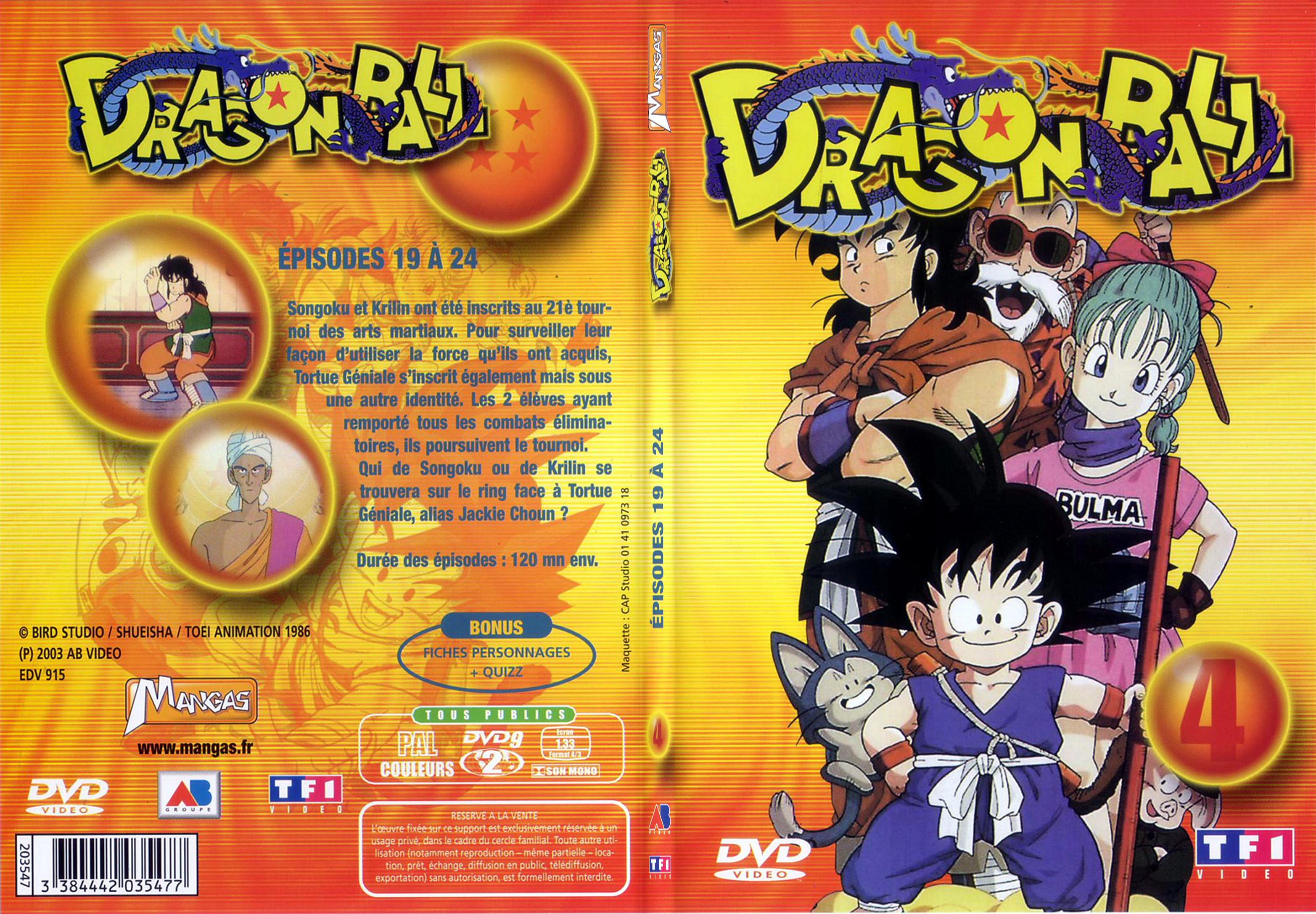 Jaquette DVD Dragon ball vol 4 - SLIM