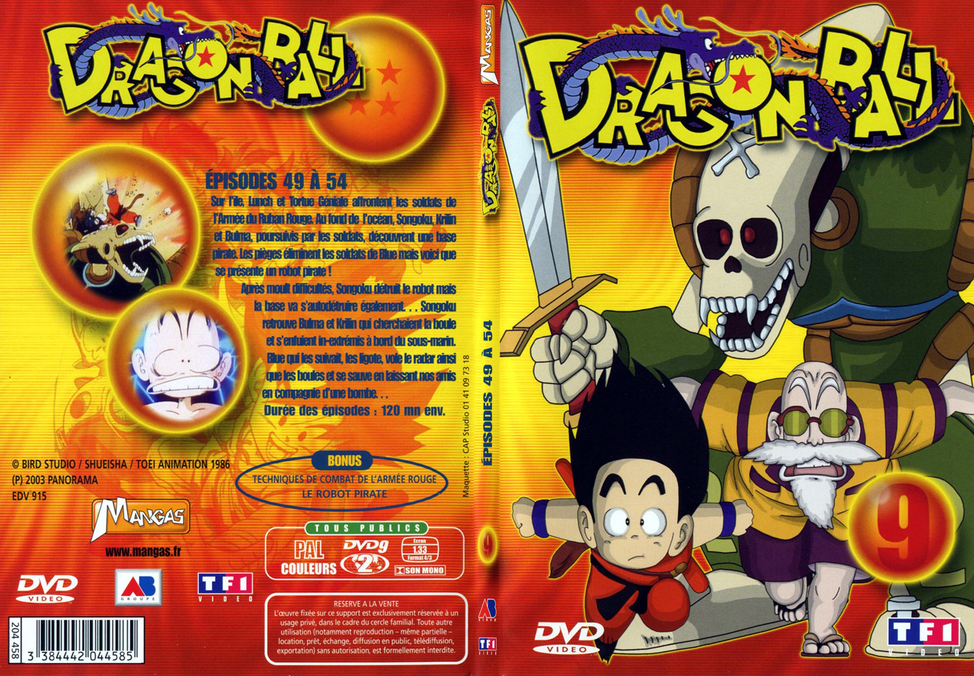 Jaquette DVD Dragon ball vol 9 - SLIM