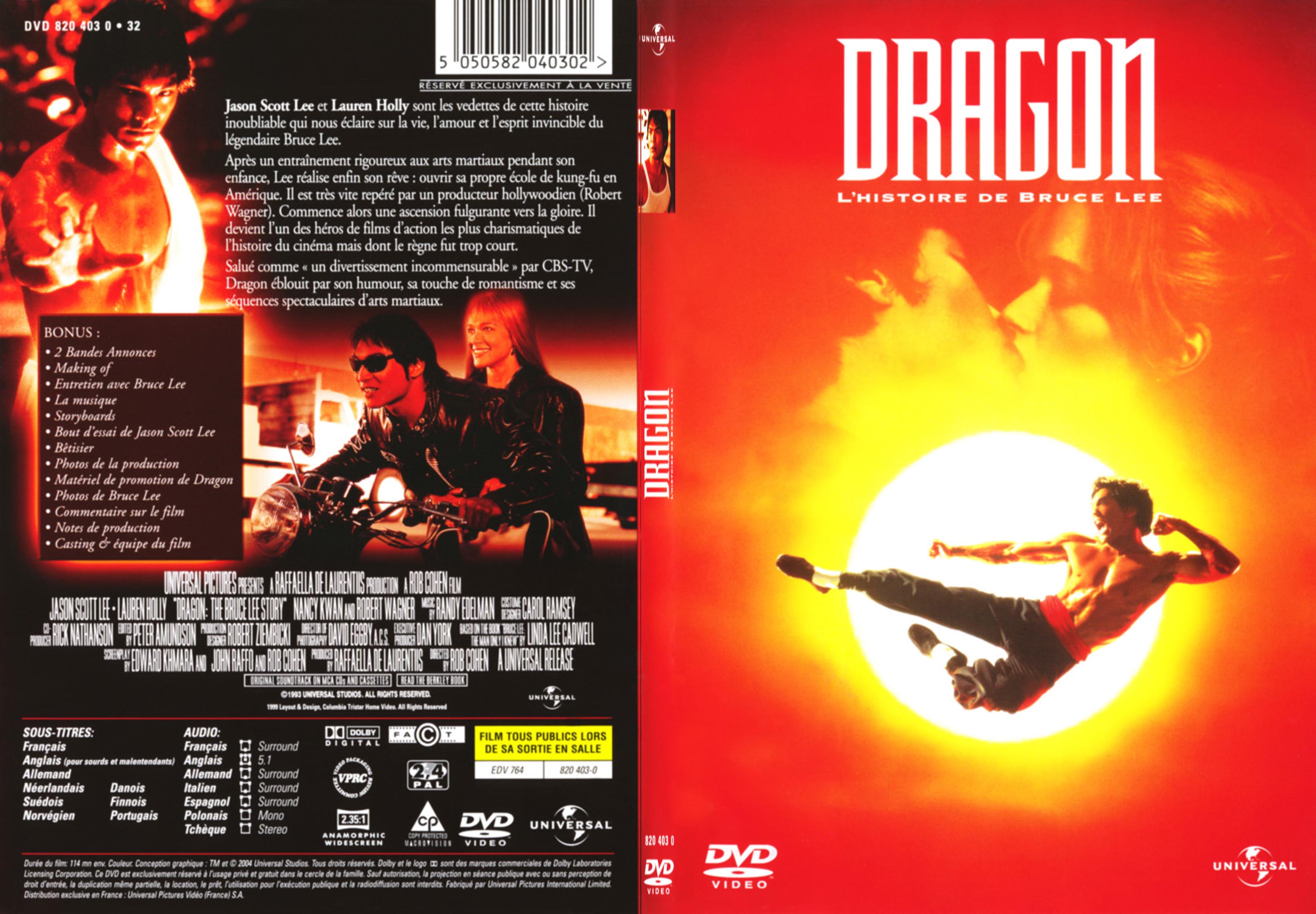 Jaquette DVD Dragon l