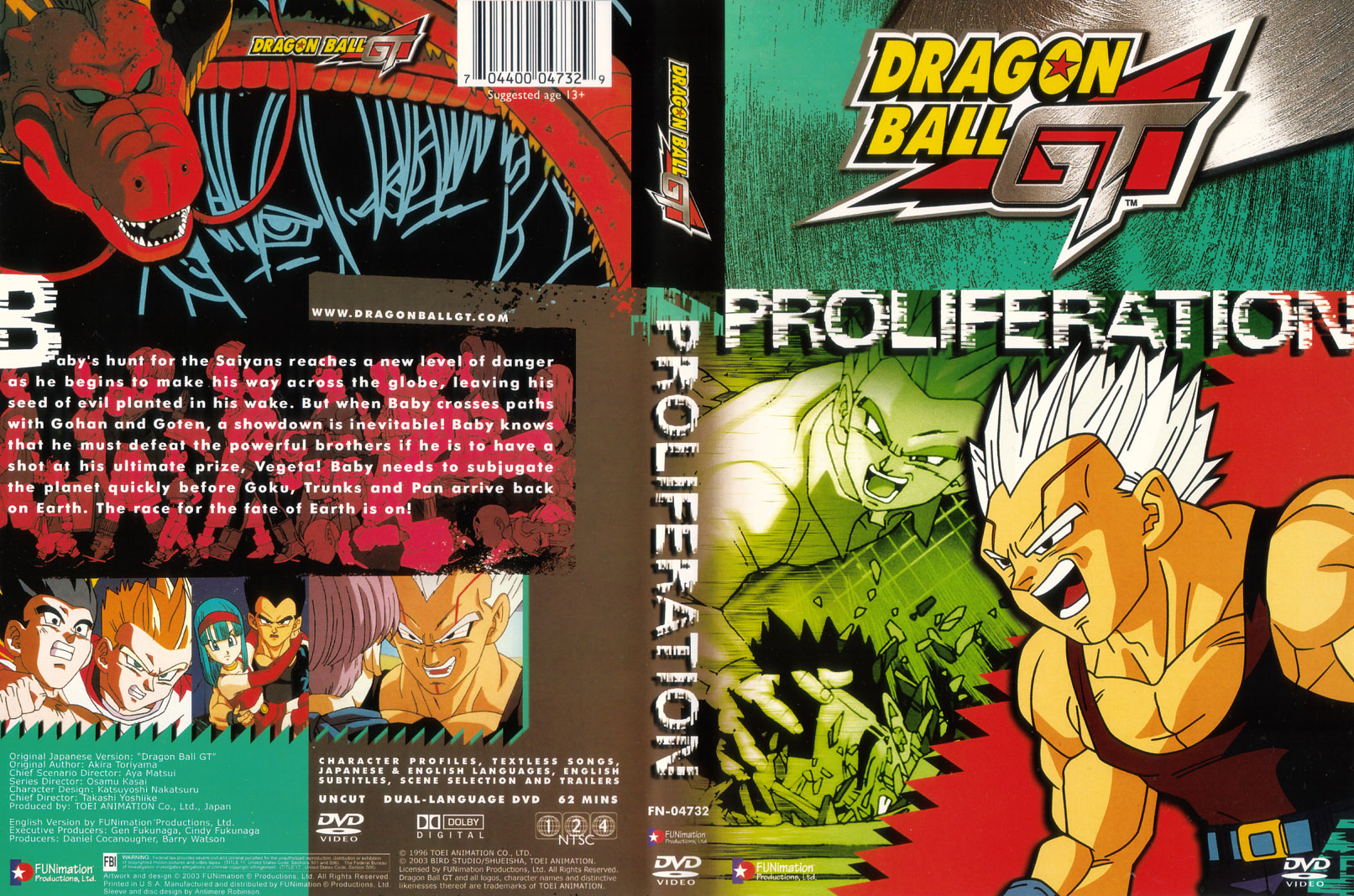 Jaquette DVD Dragonball GT 04 Proliferation