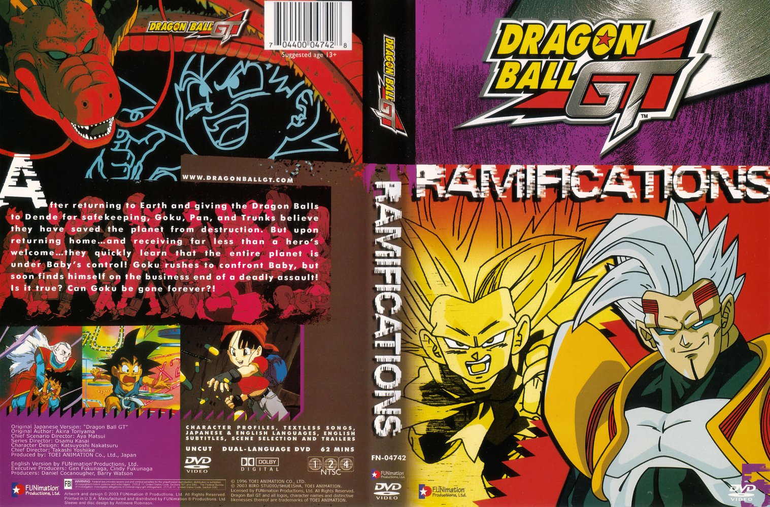 Jaquette DVD Dragonball GT 05 Ramifications