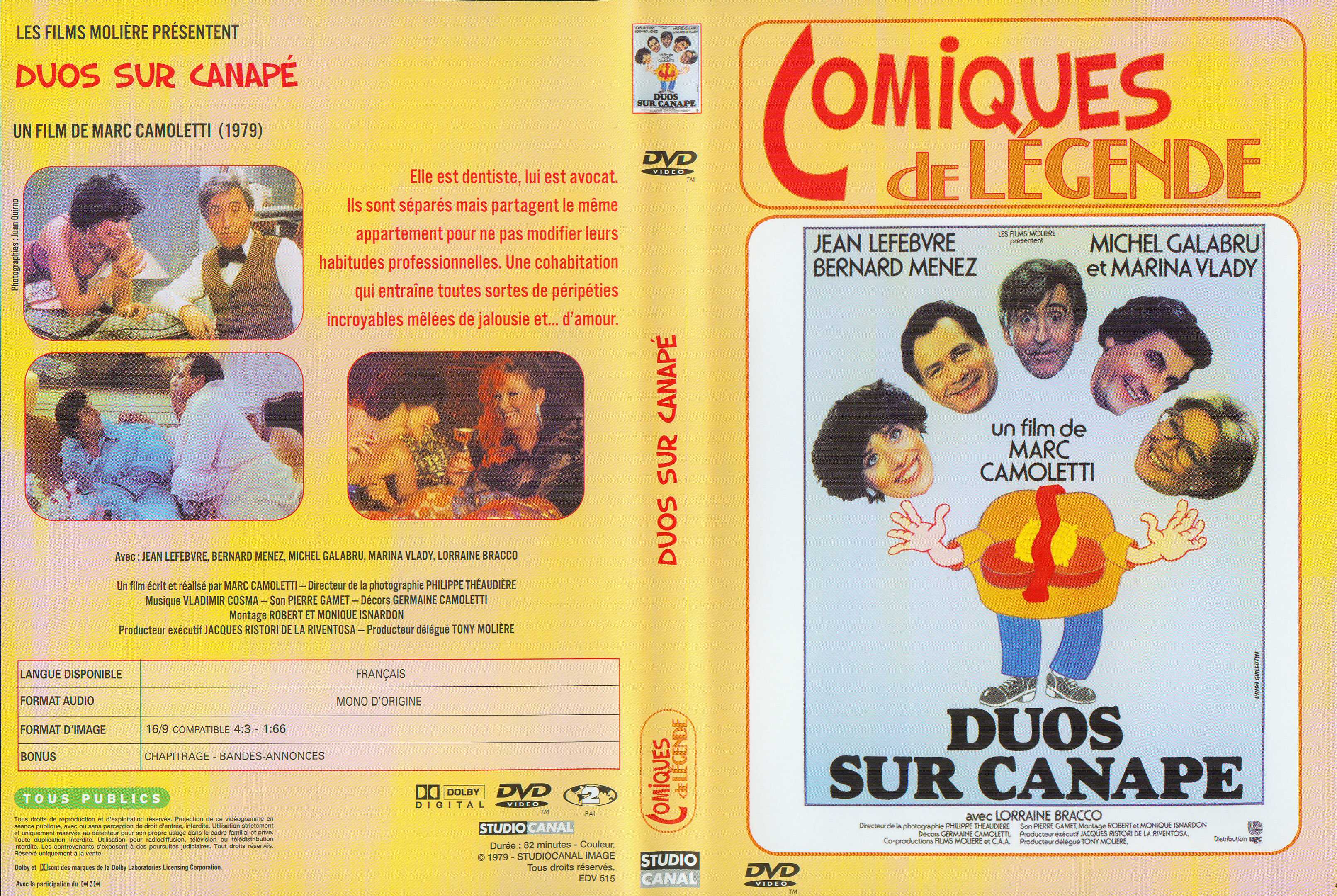 Jaquette DVD Duos sur canape