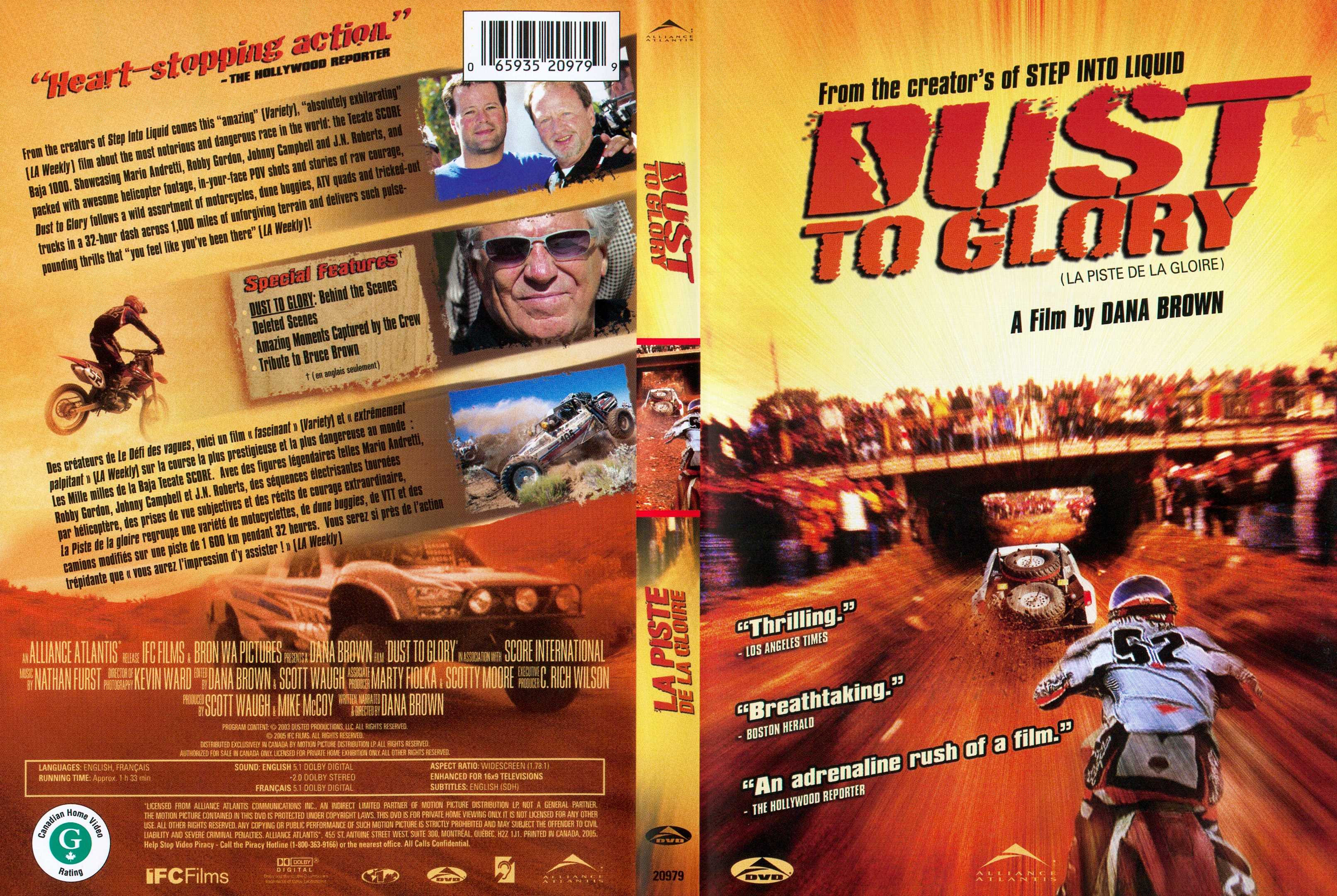 Jaquette DVD Dust to glory