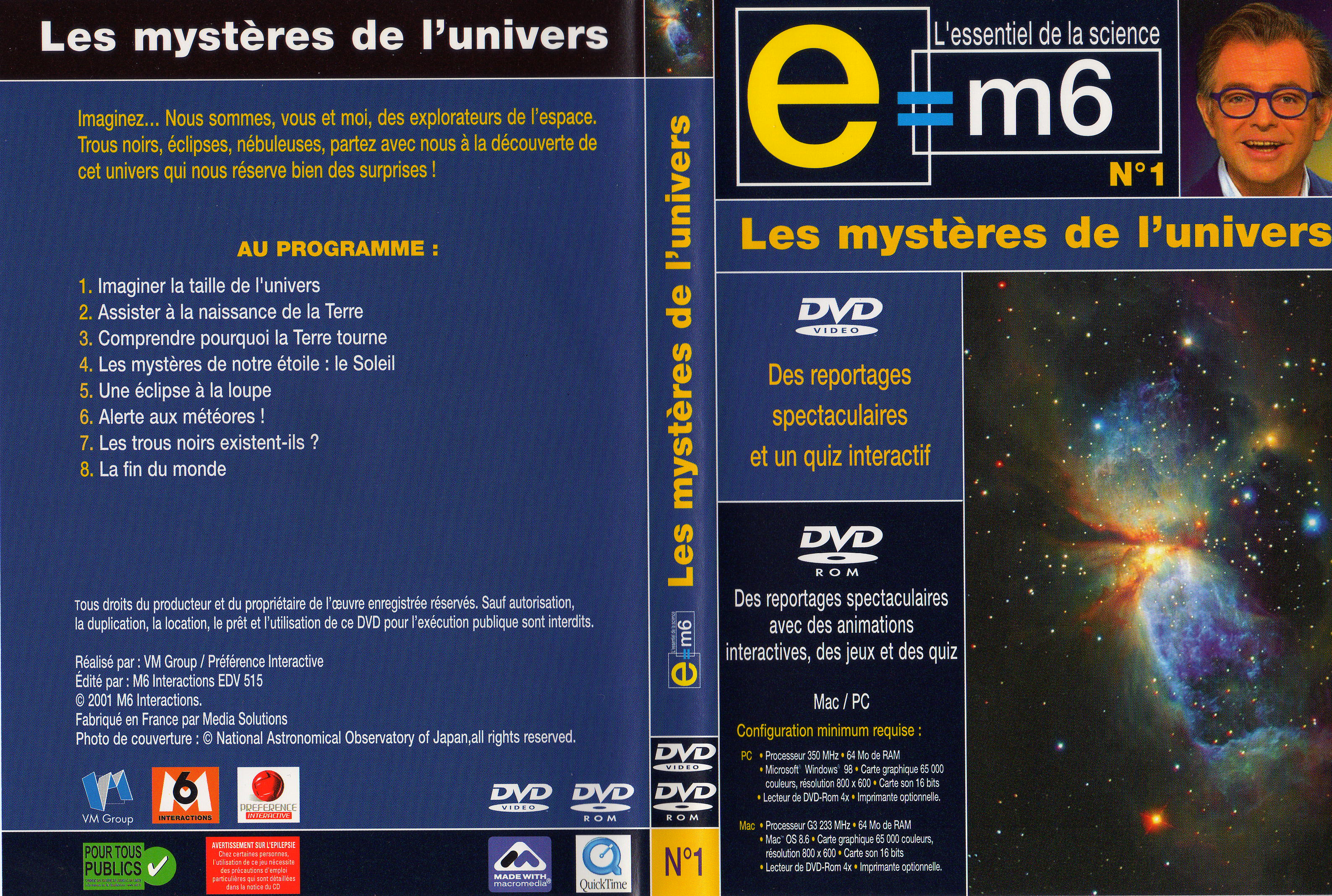 Jaquette DVD E=M6 - les mystres de l