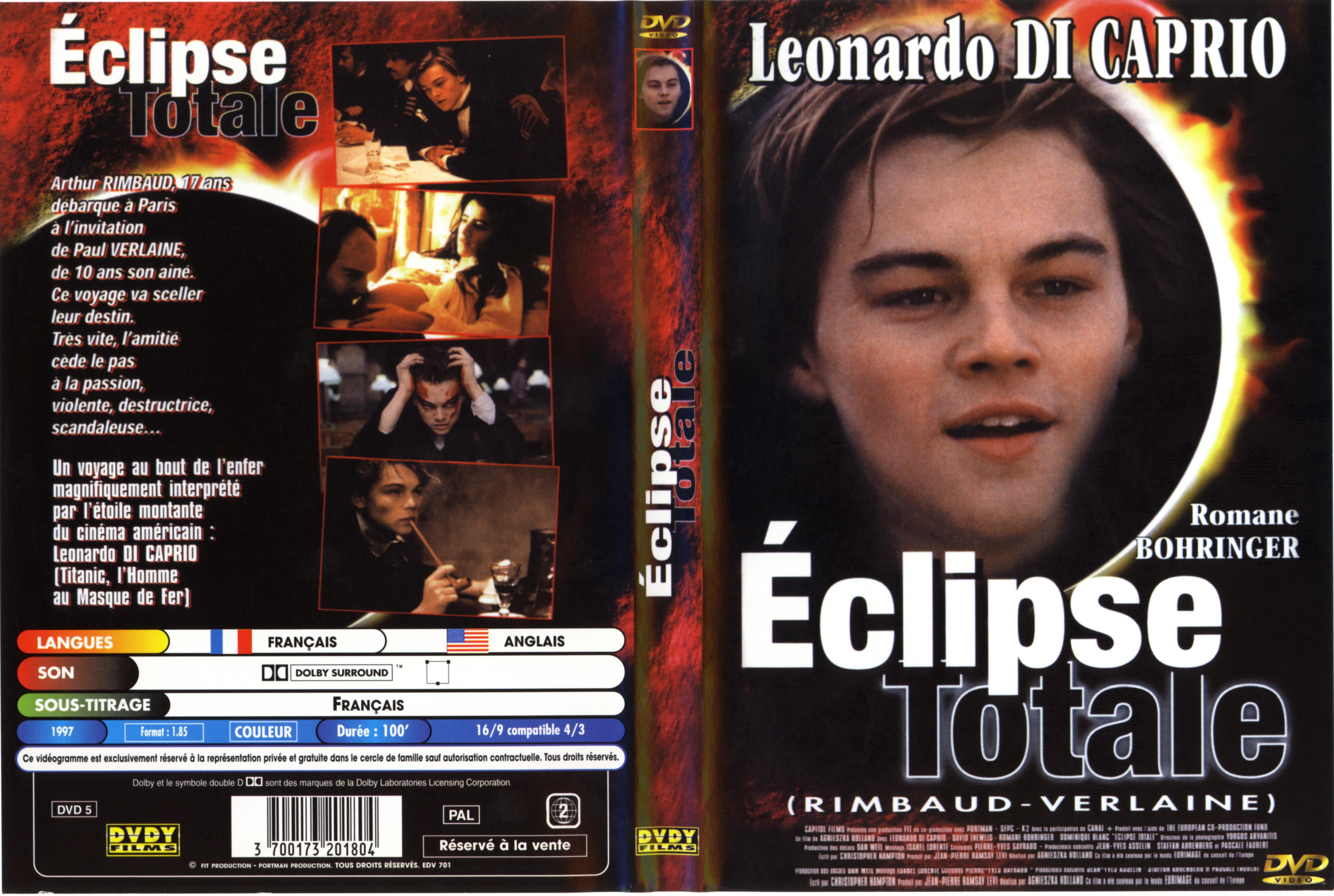 Jaquette DVD Eclipse totale