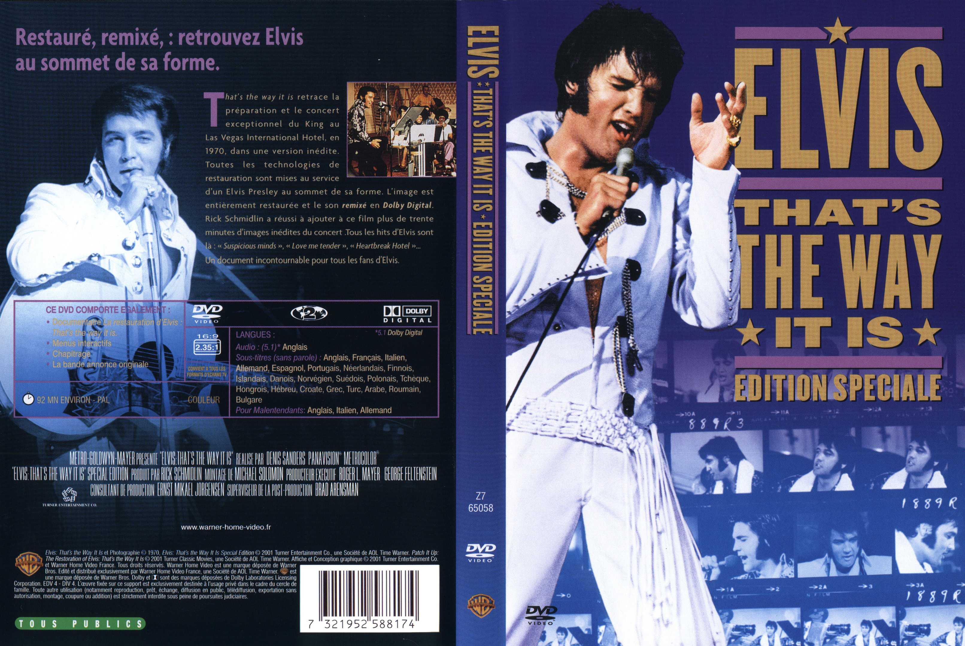 Jaquette DVD Elvis that