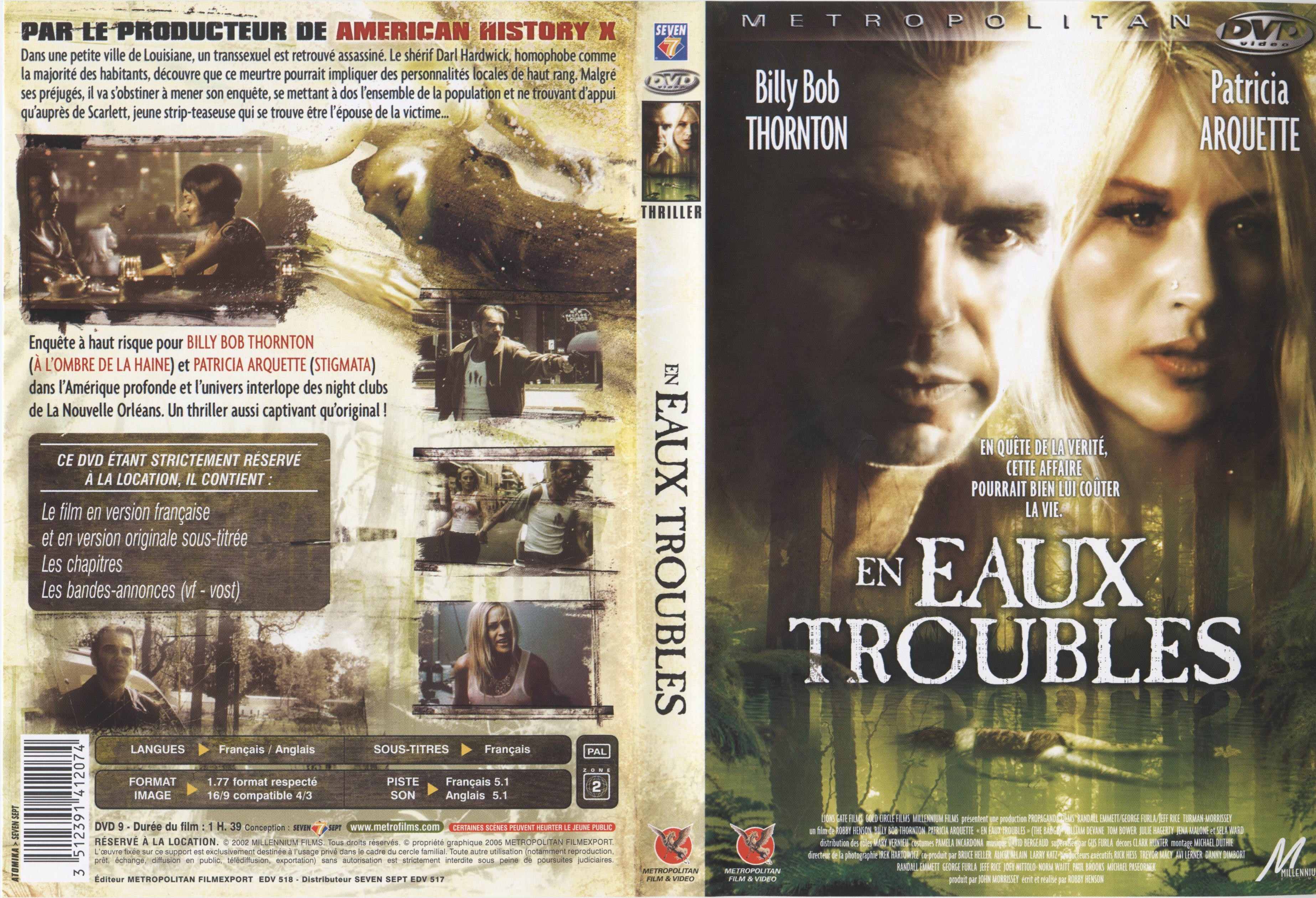 Jaquette DVD En eaux troubles