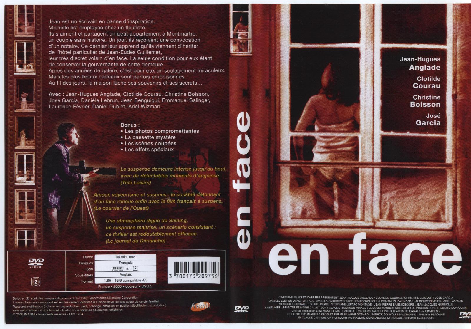 Jaquette DVD En face