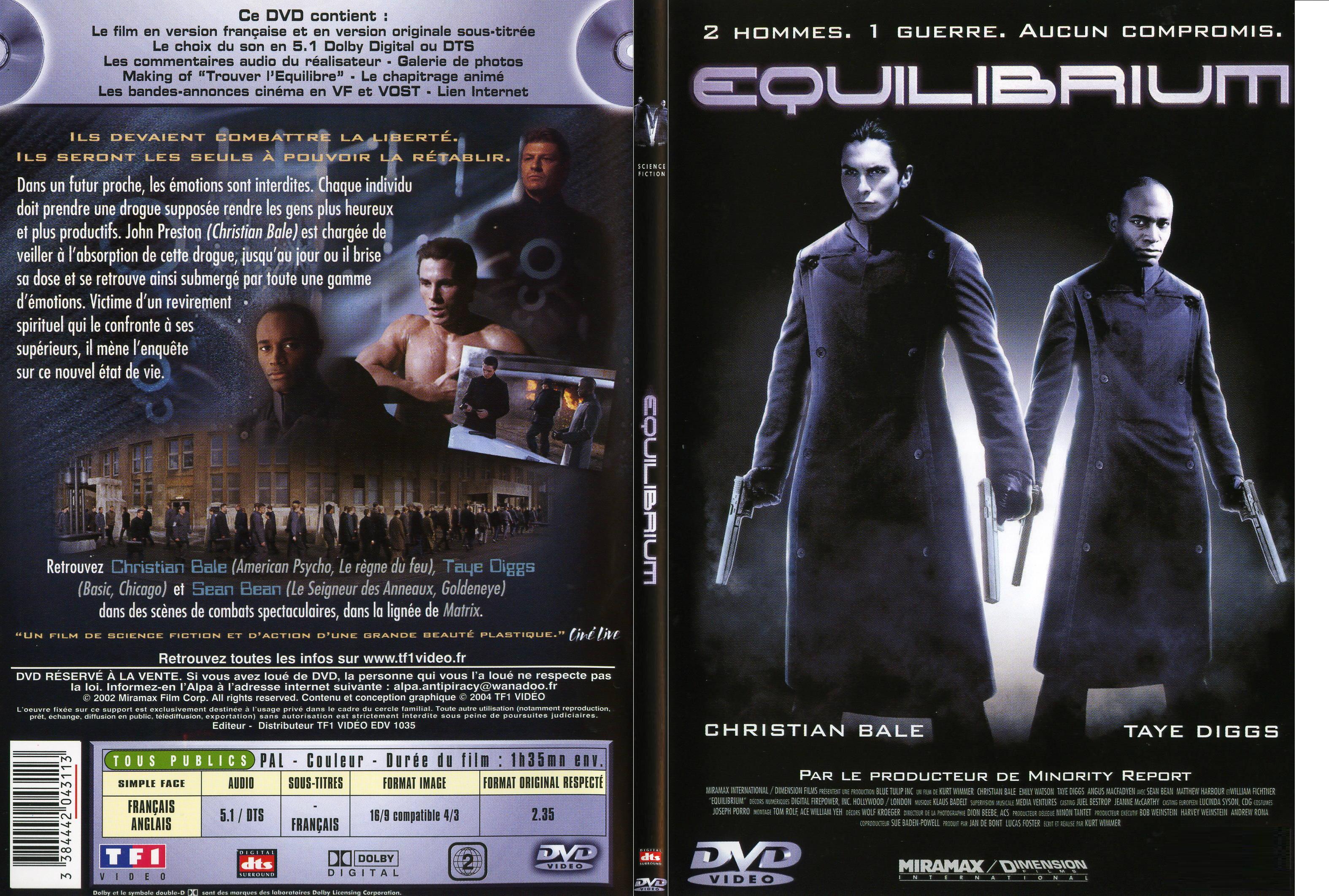 Jaquette DVD Equilibrium - SLIM v2