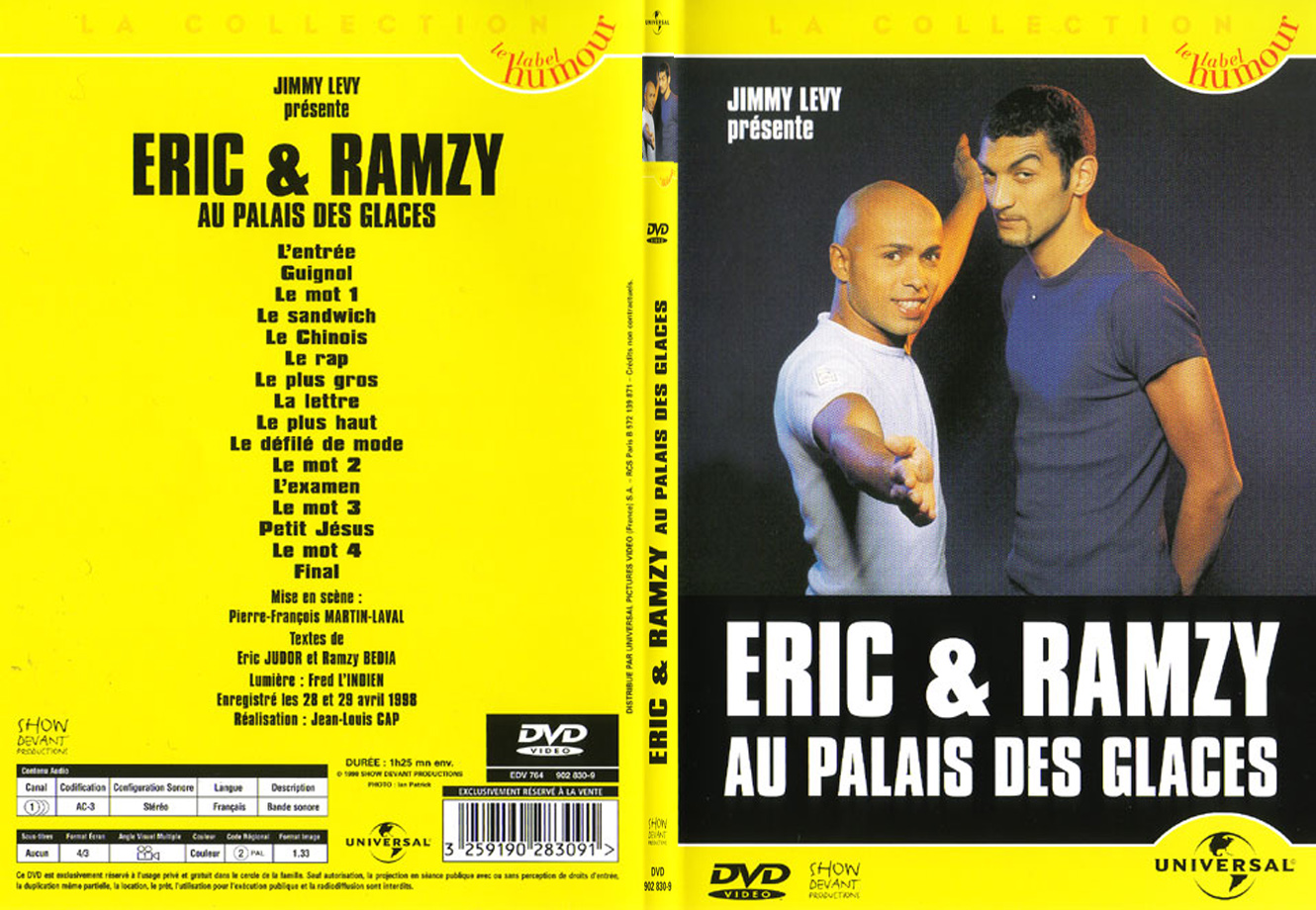 Jaquette DVD Eric et Ramzy au palais des glaces - SLIM