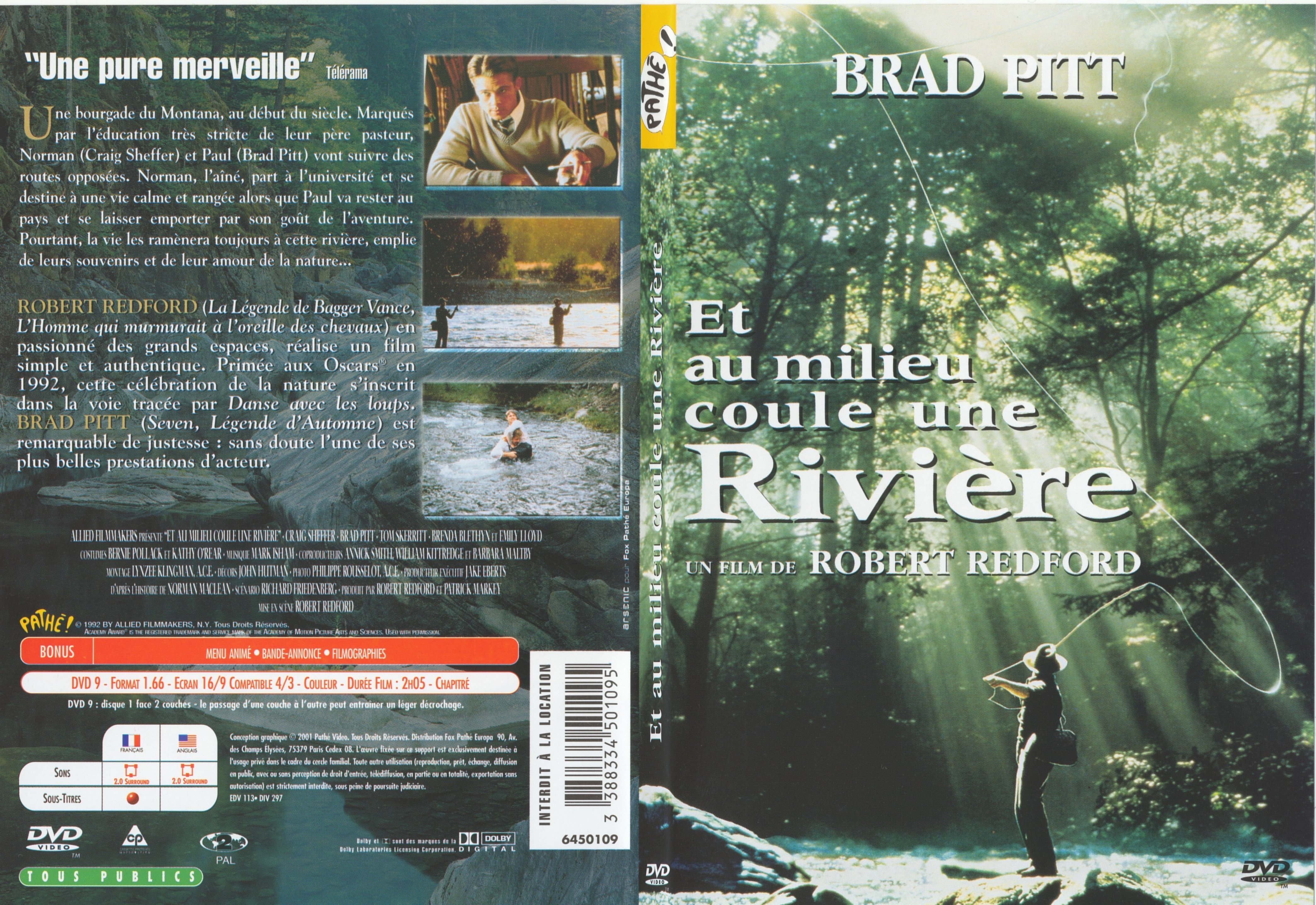 Jaquette DVD Et au milieu coule une riviere - SLIM