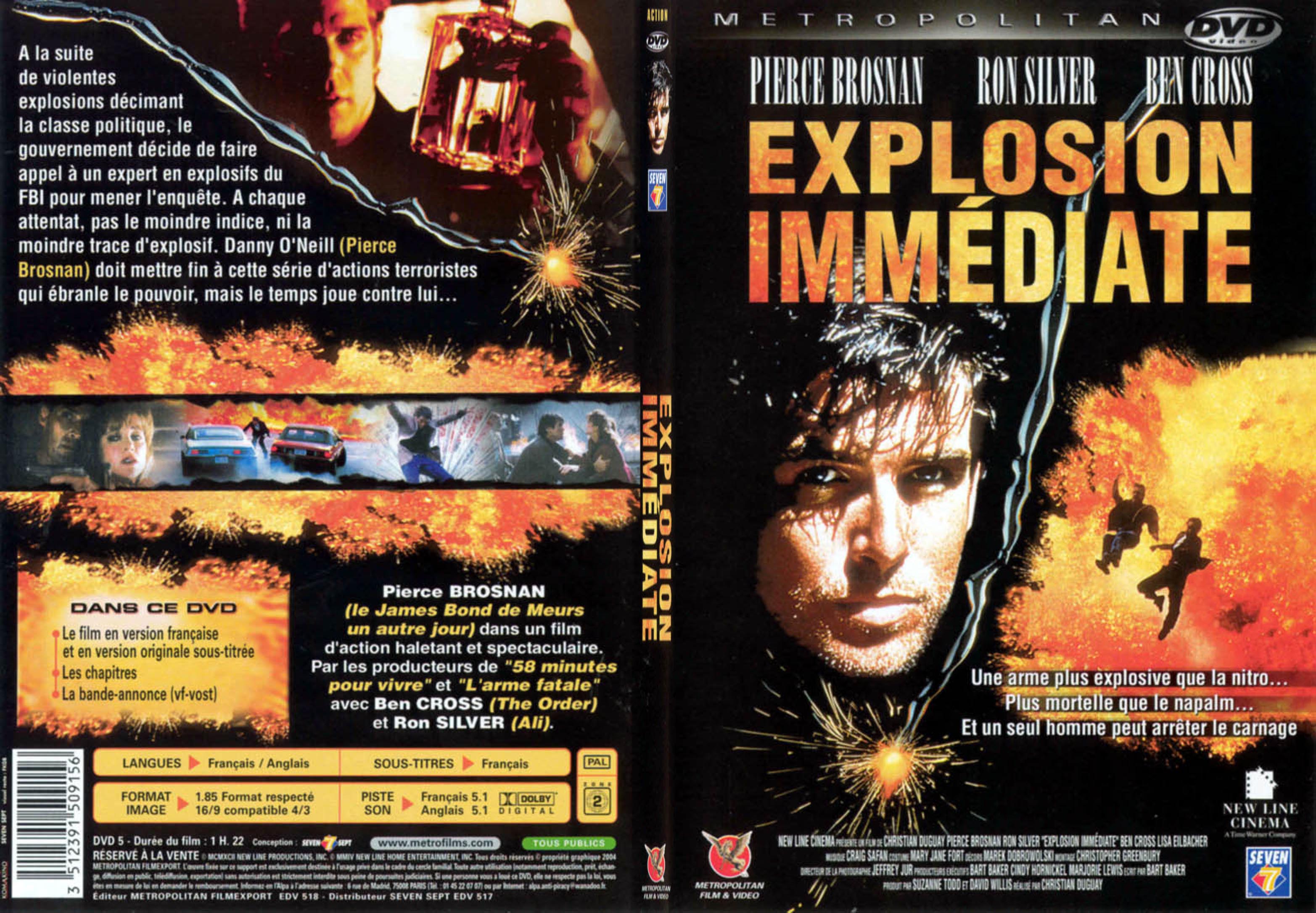 Jaquette DVD Explosion immdiate - SLIM