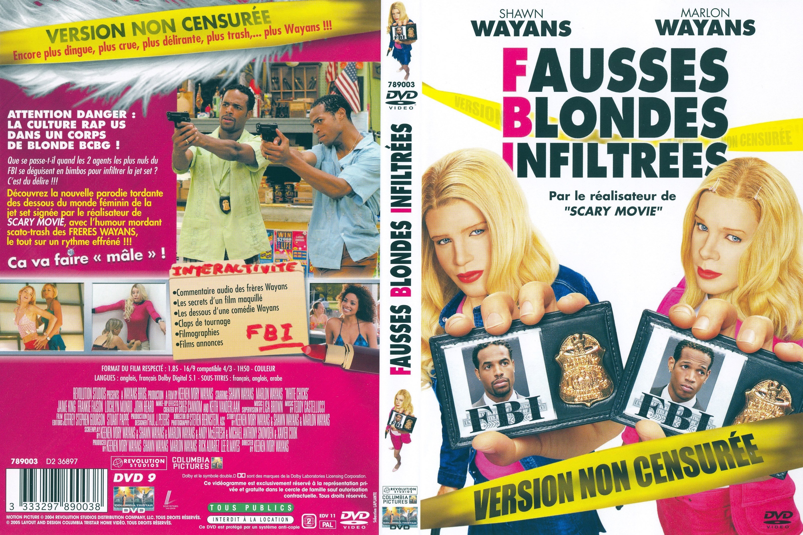 Jaquette DVD F.B.I. Fausses Blondes Infiltres