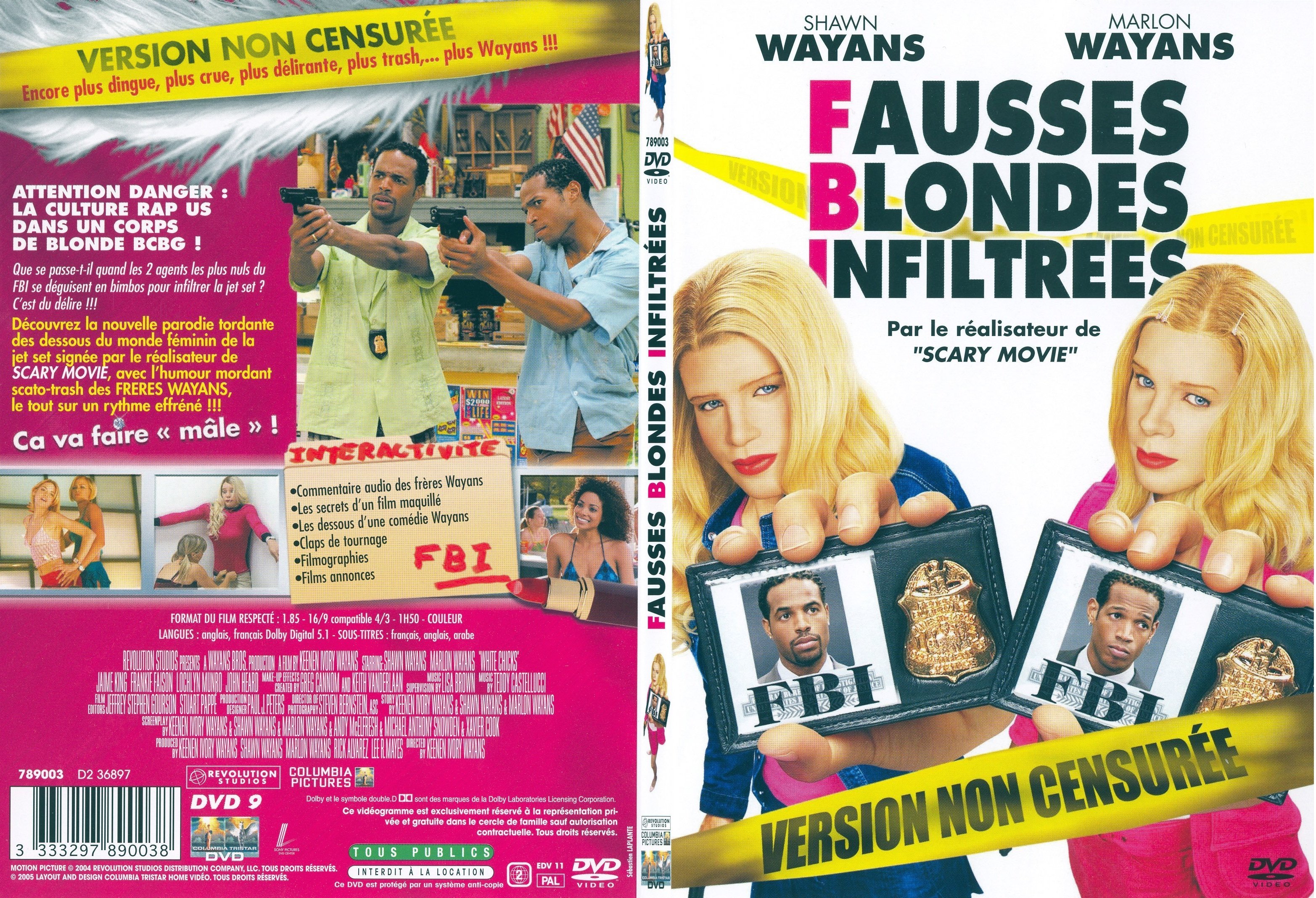 Jaquette DVD F.B.I. Fausses Blondes Infiltres - SLIM