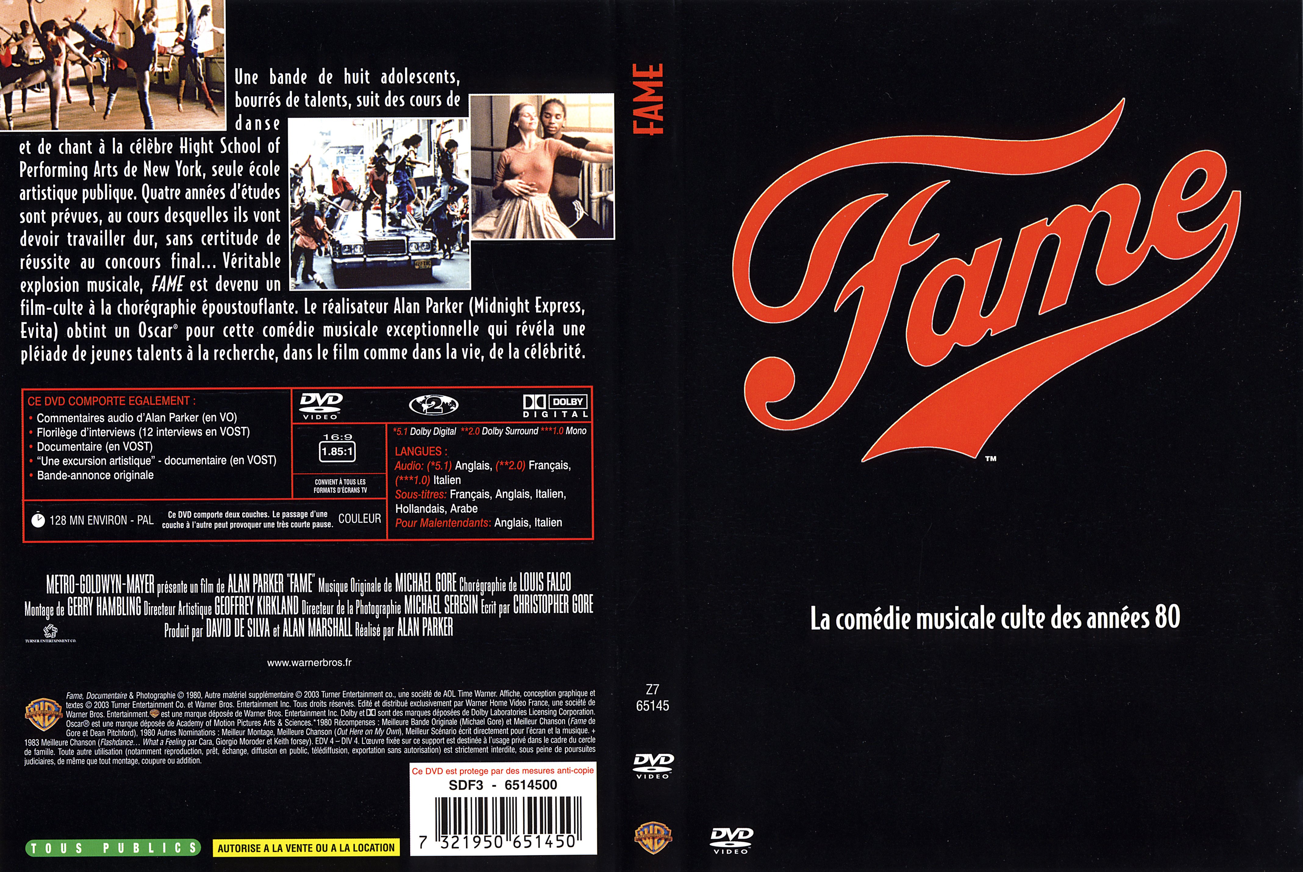 Jaquette DVD Fame