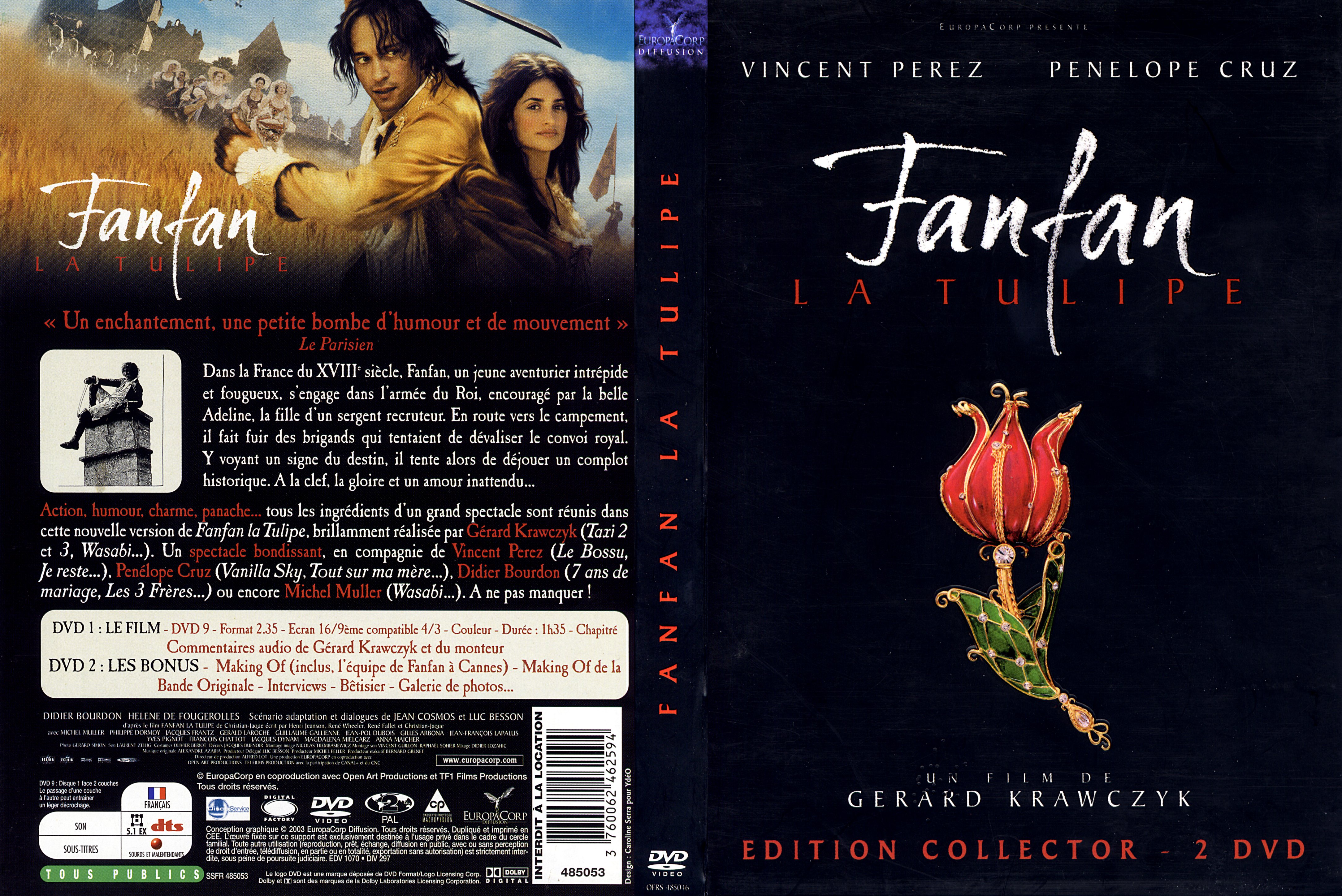 Jaquette DVD Fanfan la tulipe 2003 v2