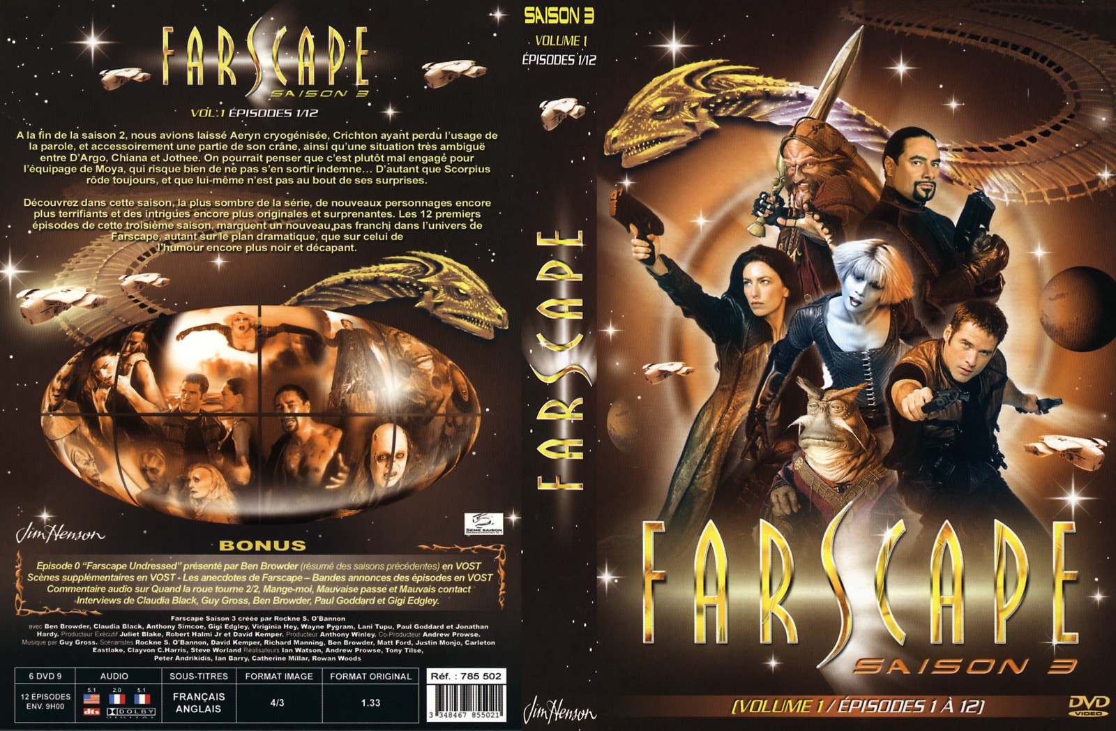 Jaquette DVD Farscape Saison 3 vol 1