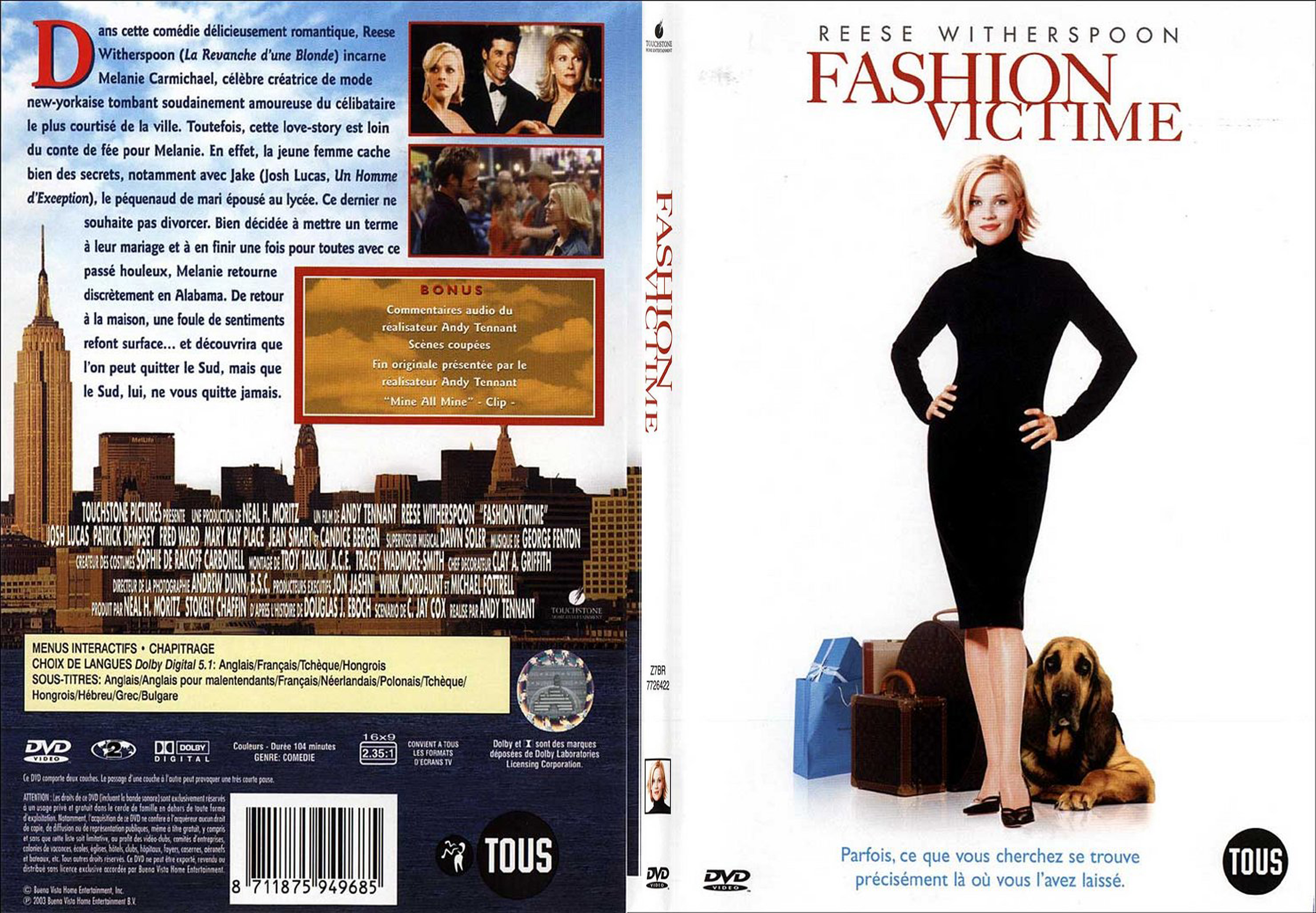 Jaquette DVD Fashion victime - SLIM
