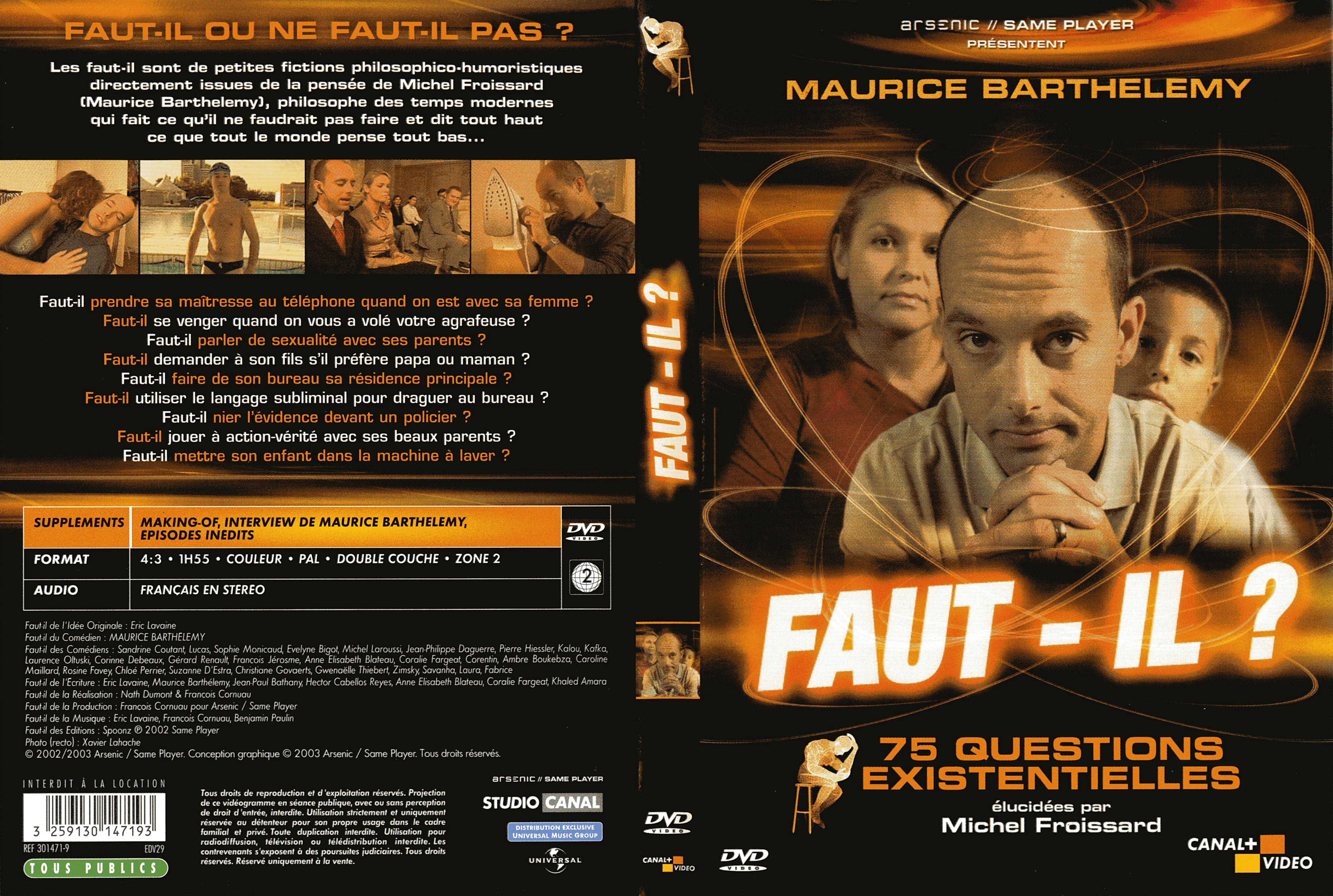 Jaquette DVD Faut-il