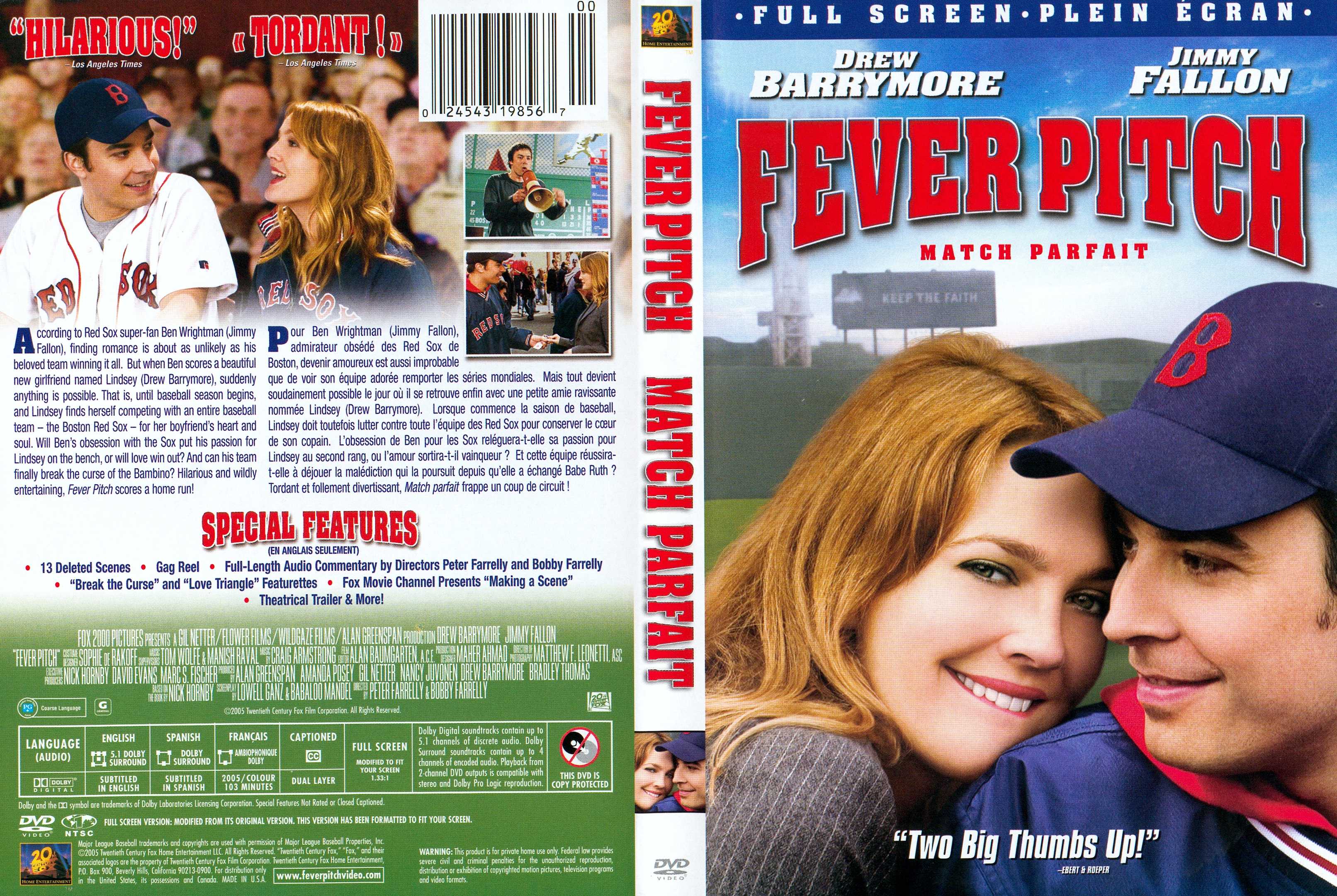 Jaquette DVD Fever pitch