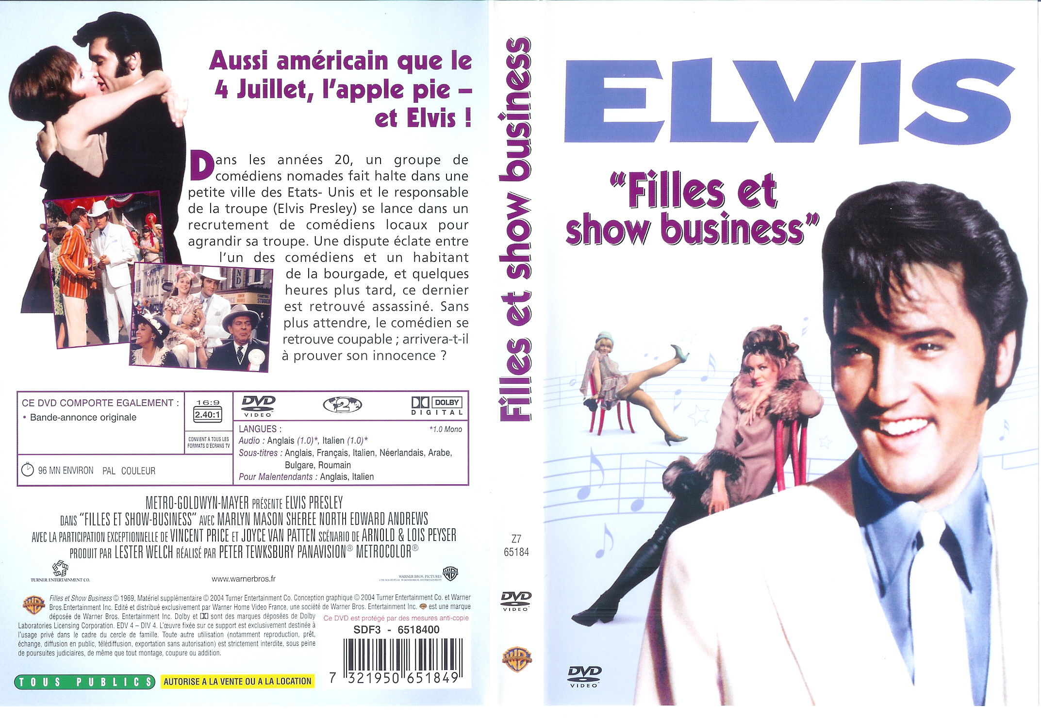 Jaquette DVD Filles et show business