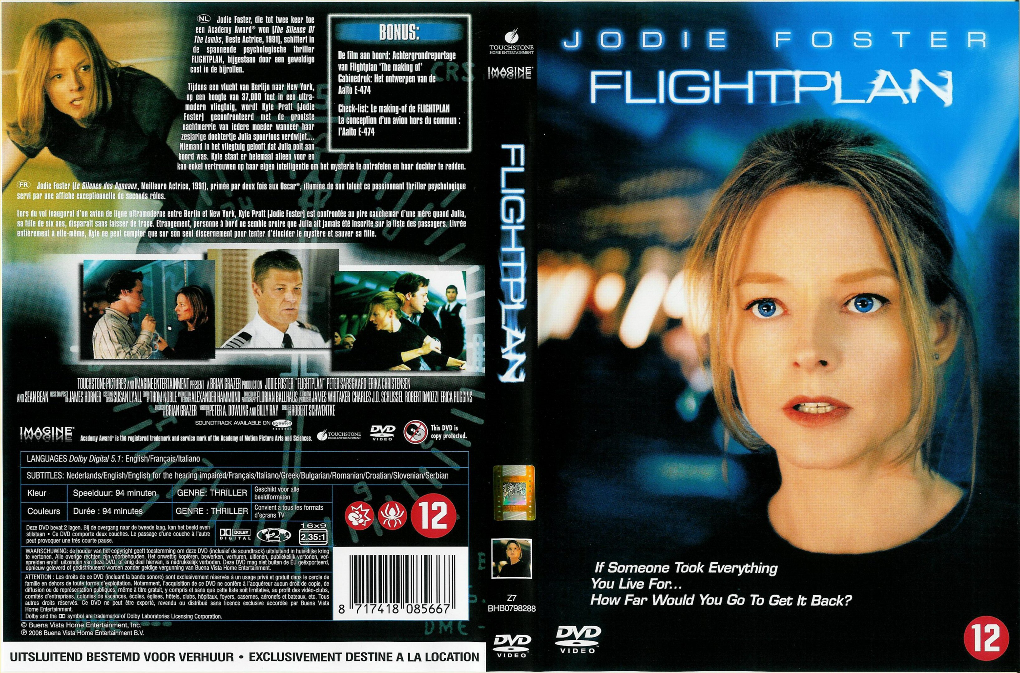 Jaquette DVD Flight Plan