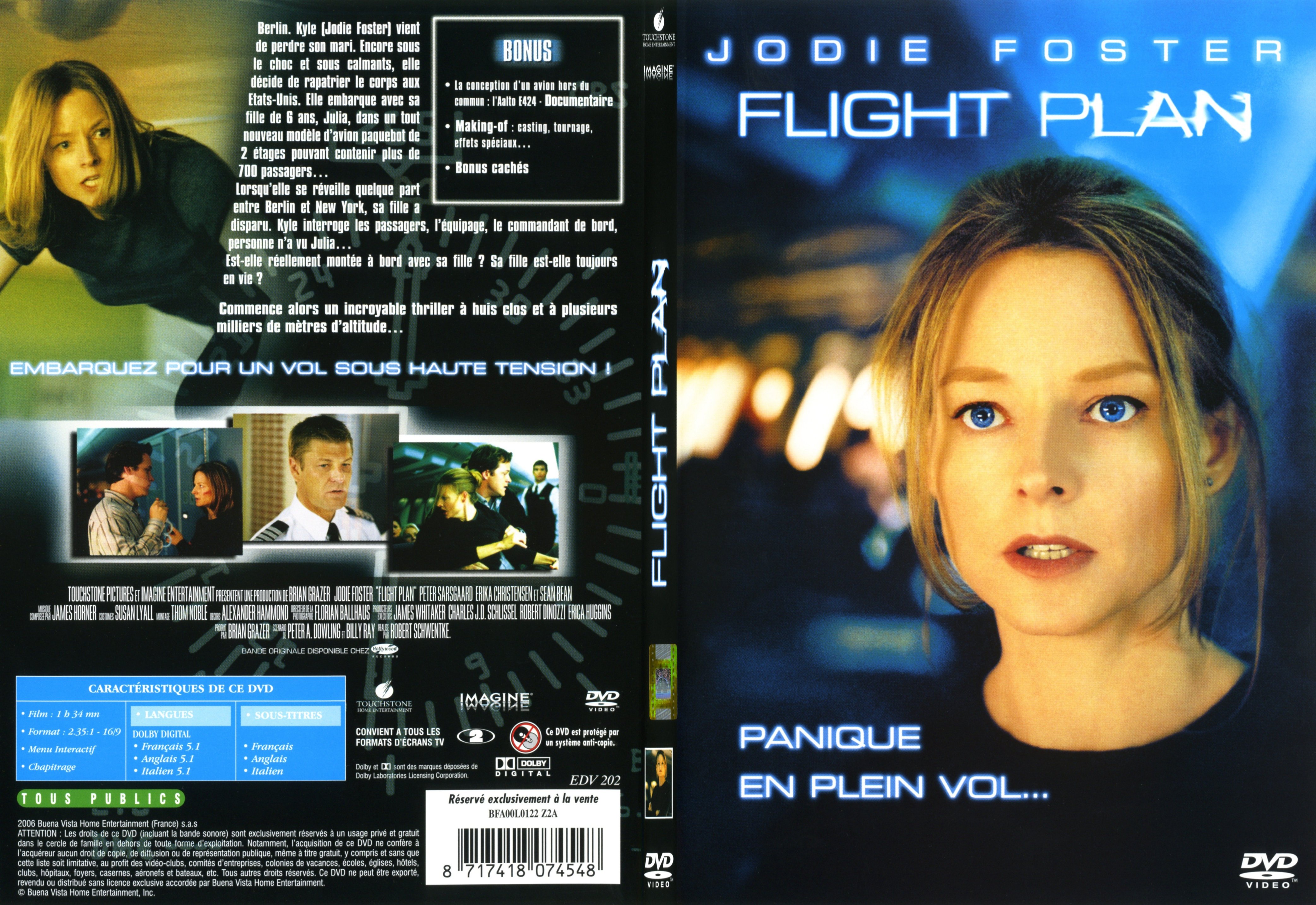 Jaquette DVD Flight plan - SLIM