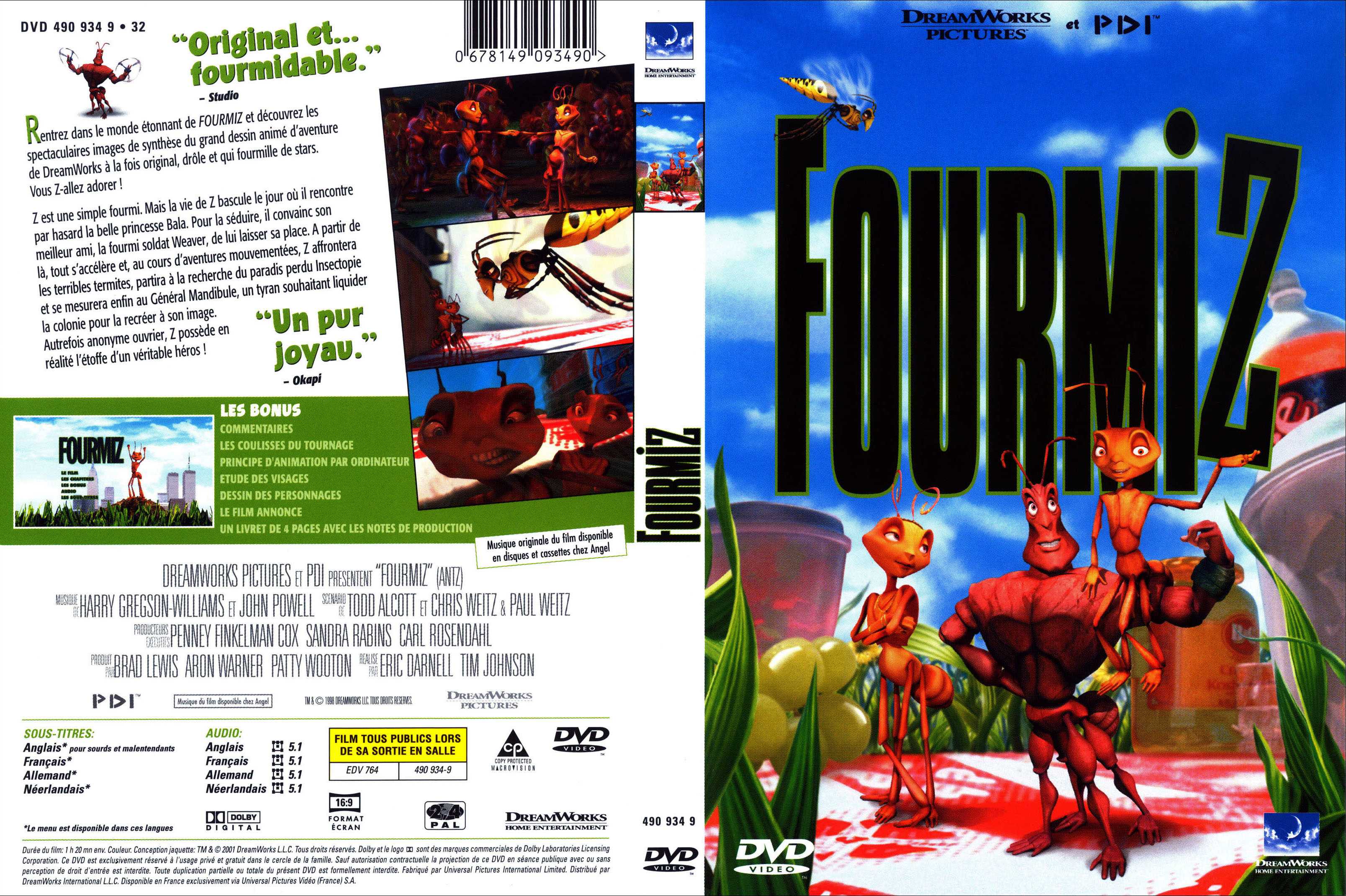Jaquette DVD Fourmiz